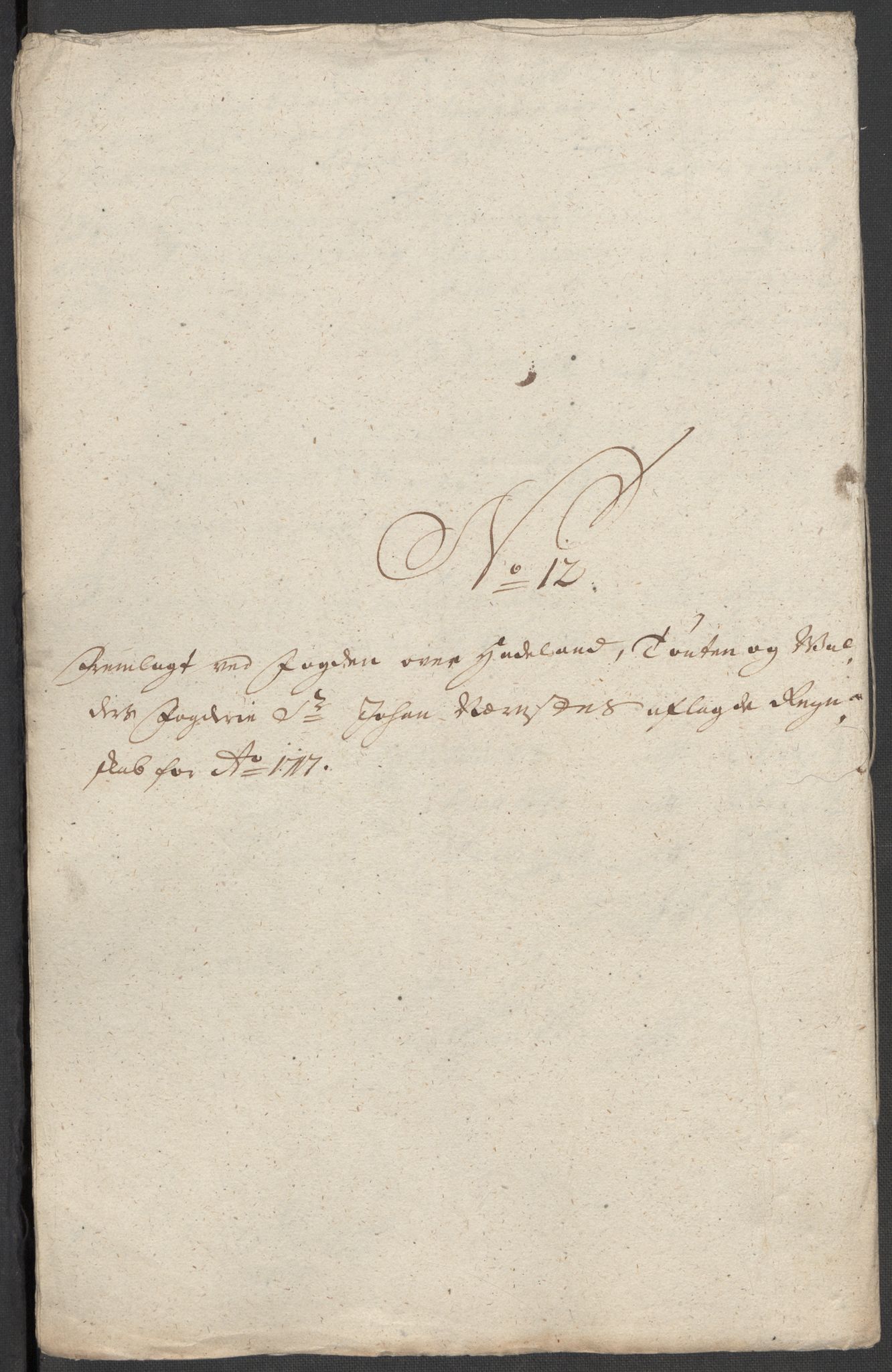Rentekammeret inntil 1814, Reviderte regnskaper, Fogderegnskap, RA/EA-4092/R18/L1318: Fogderegnskap Hadeland, Toten og Valdres, 1717, p. 120