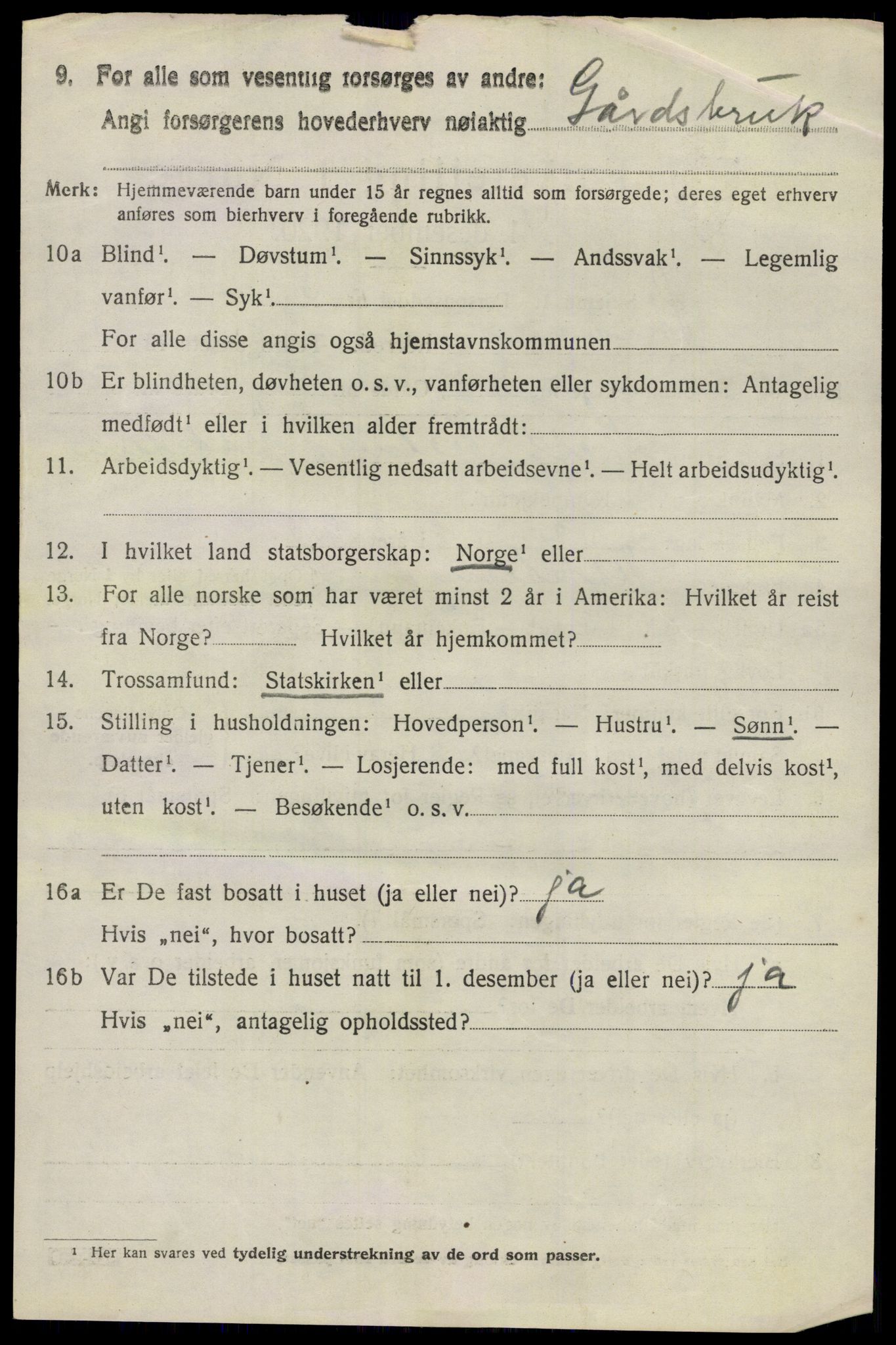 SAO, 1920 census for Skedsmo, 1920, p. 4288