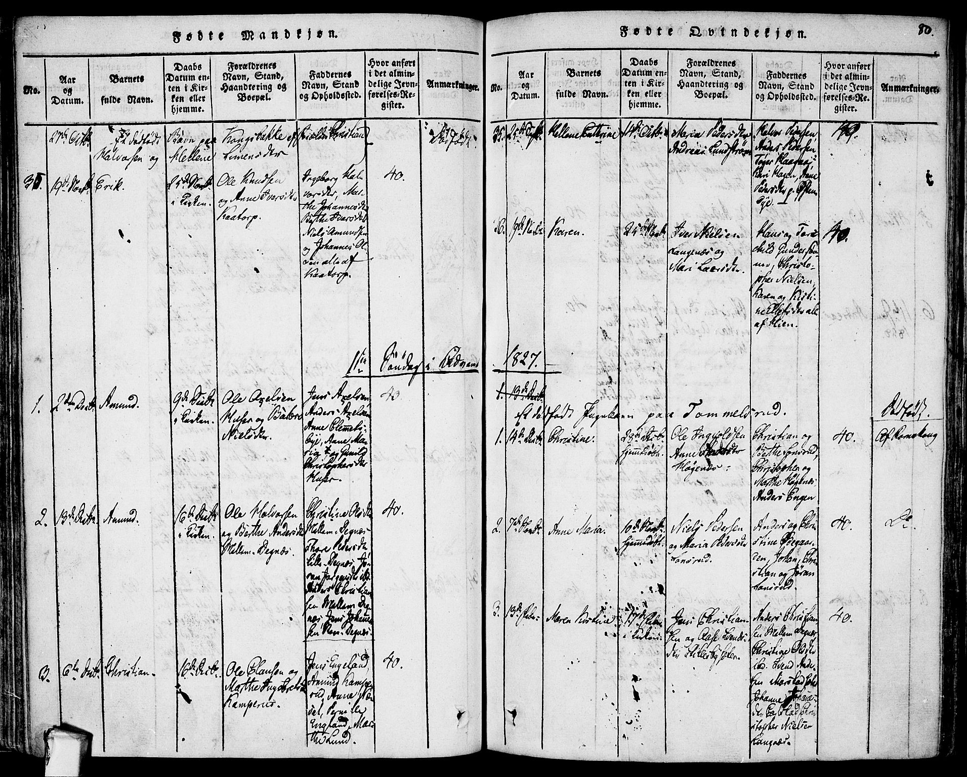 Rødenes prestekontor Kirkebøker, AV/SAO-A-2005/F/Fa/L0004: Parish register (official) no. I 4, 1814-1838, p. 80