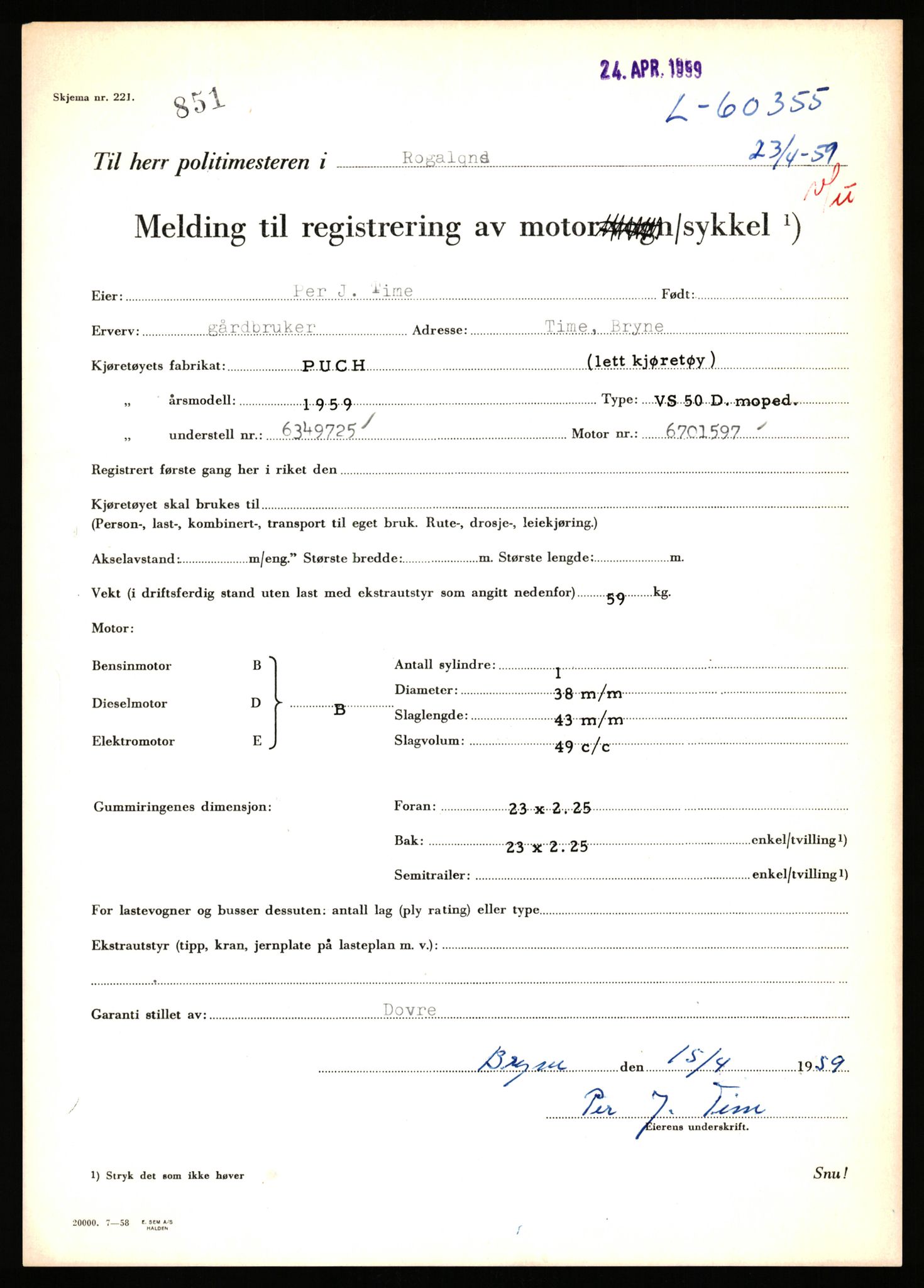 Stavanger trafikkstasjon, AV/SAST-A-101942/0/F/L0059: L-60000 - L-60699, 1930-1971, p. 987