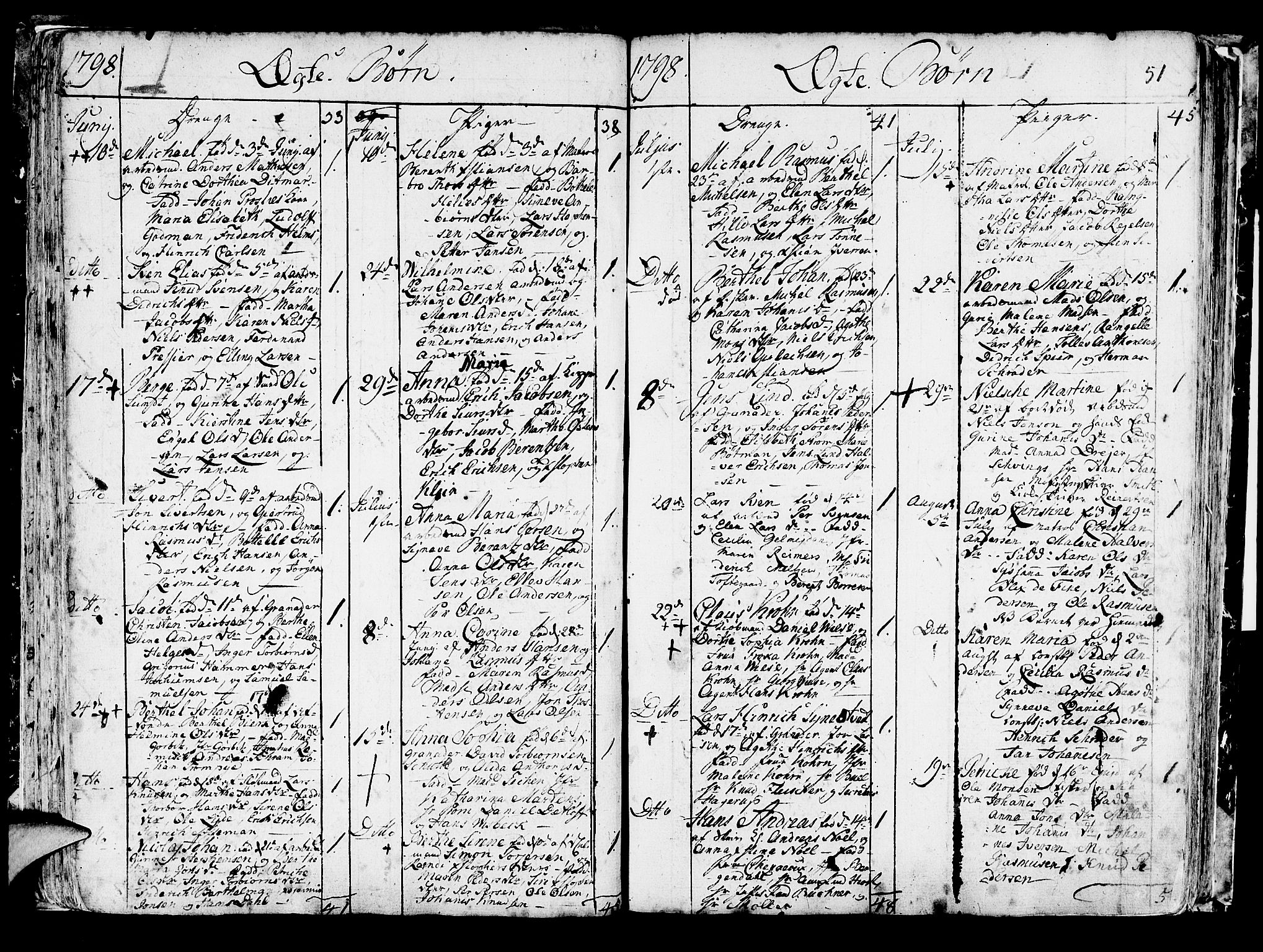 Korskirken sokneprestembete, AV/SAB-A-76101/H/Haa/L0006: Parish register (official) no. A 6, 1790-1820, p. 51