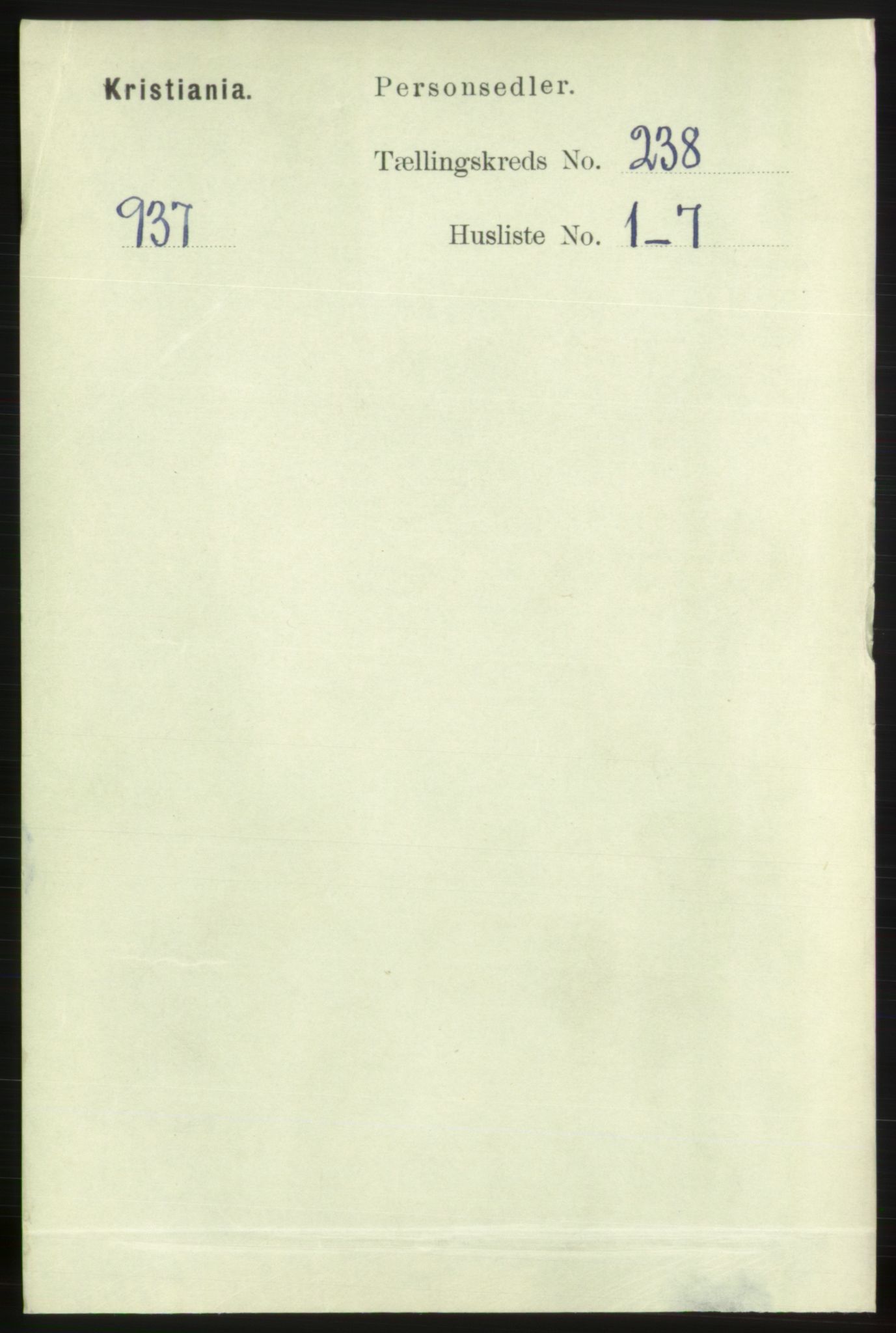 RA, 1891 census for 0301 Kristiania, 1891, p. 144797