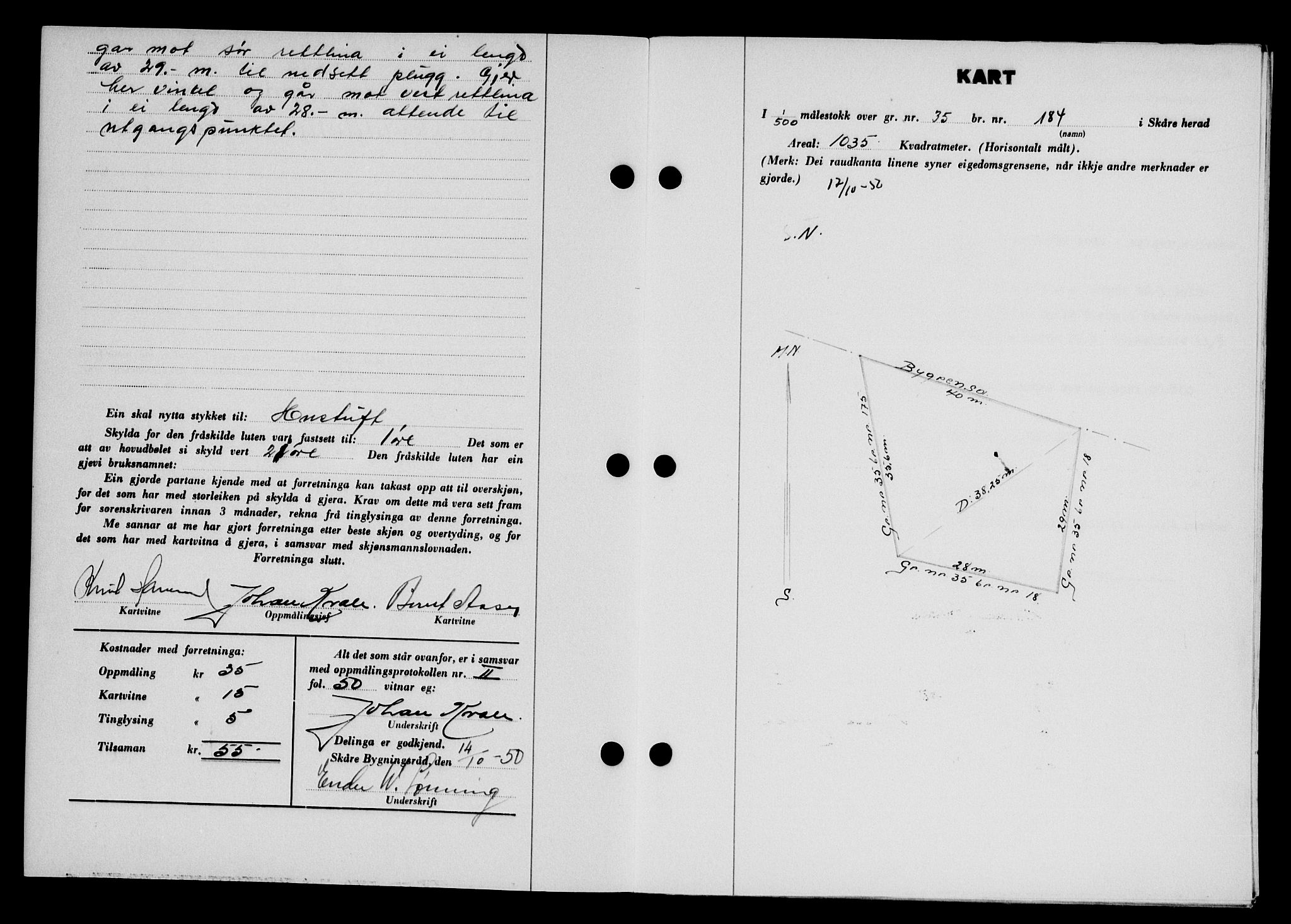 Karmsund sorenskriveri, SAST/A-100311/01/II/IIB/L0101: Mortgage book no. 81A, 1950-1951, Diary no: : 2892/1950