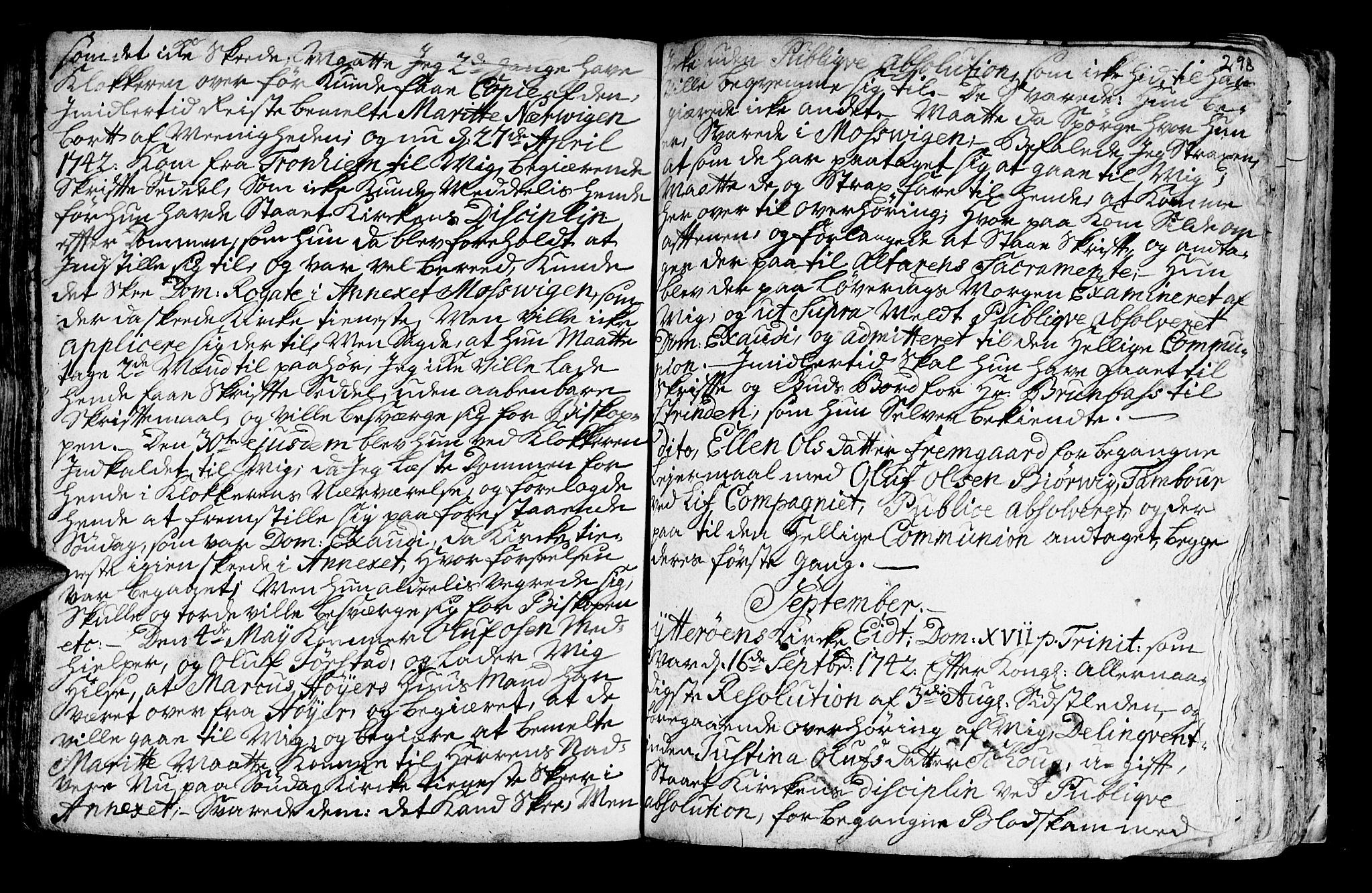 Ministerialprotokoller, klokkerbøker og fødselsregistre - Nord-Trøndelag, SAT/A-1458/722/L0215: Parish register (official) no. 722A02, 1718-1755, p. 298a