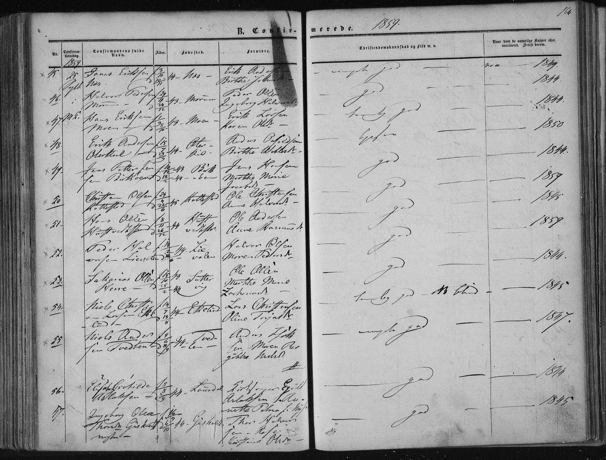 Solum kirkebøker, AV/SAKO-A-306/F/Fa/L0007: Parish register (official) no. I 7, 1856-1864, p. 166