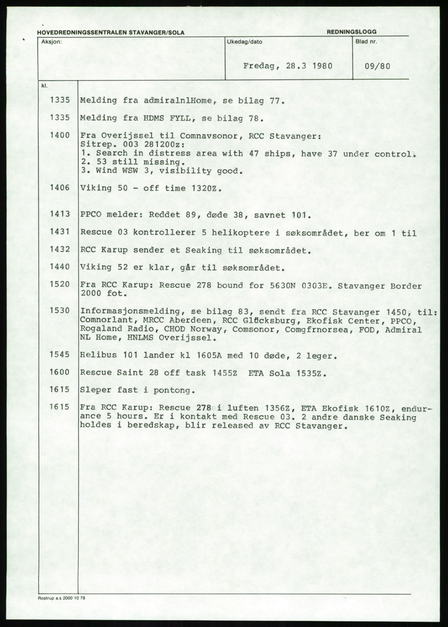 Justisdepartementet, Granskningskommisjonen ved Alexander Kielland-ulykken 27.3.1980, AV/RA-S-1165/D/L0017: P Hjelpefartøy (Doku.liste + P1-P6 av 6)/Q Hovedredningssentralen (Q0-Q27 av 27), 1980-1981, p. 535