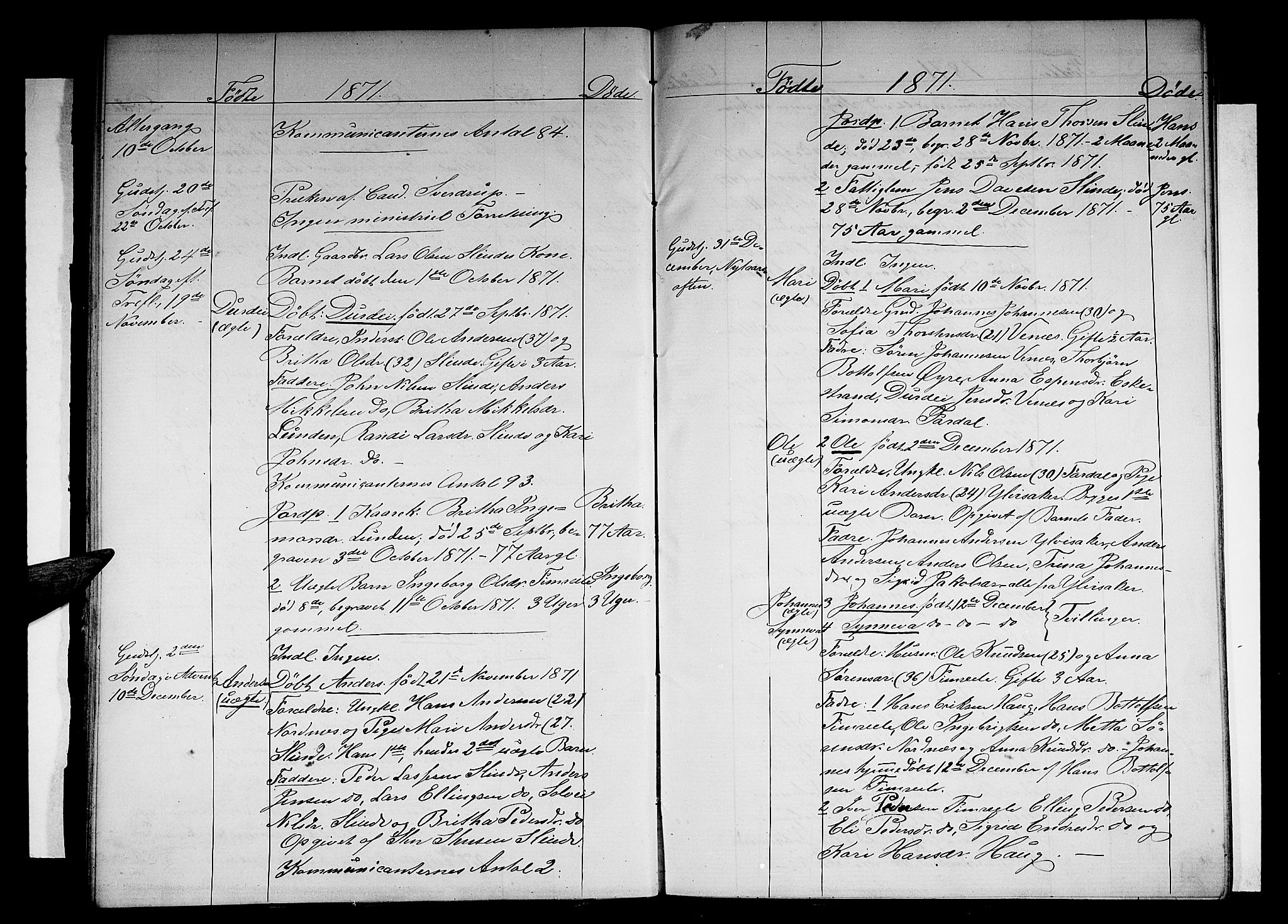 Sogndal sokneprestembete, AV/SAB-A-81301/H/Hab/Habc/L0001: Parish register (copy) no. C 1, 1868-1883, p. 19