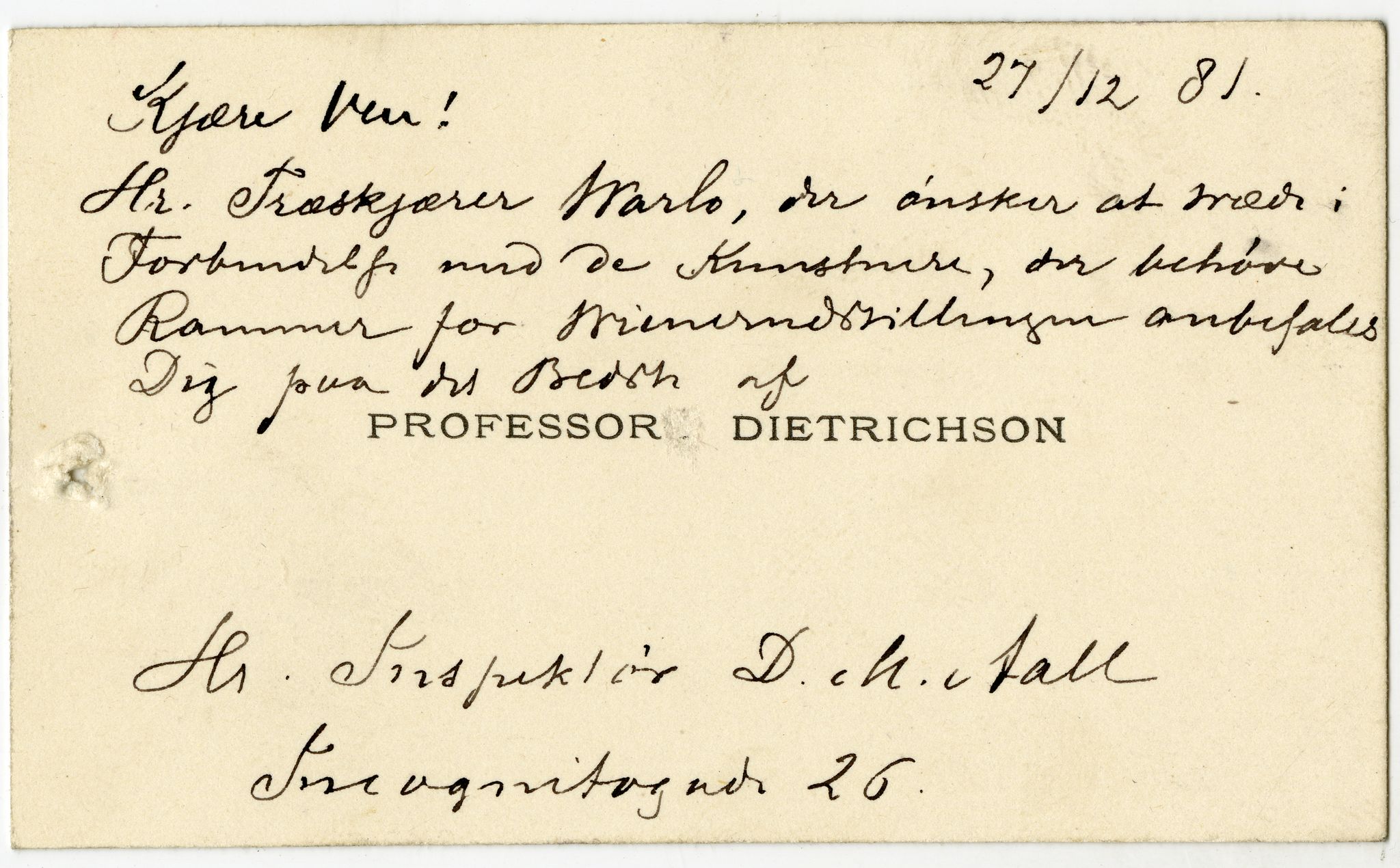 Diderik Maria Aalls brevsamling, NF/Ark-1023/F/L0003: D.M. Aalls brevsamling. D - G, 1797-1889, p. 69