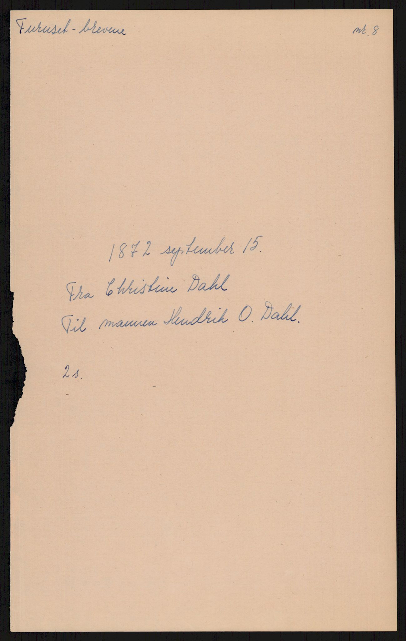 Samlinger til kildeutgivelse, Amerikabrevene, AV/RA-EA-4057/F/L0007: Innlån fra Hedmark: Berg - Furusetbrevene, 1838-1914, p. 527