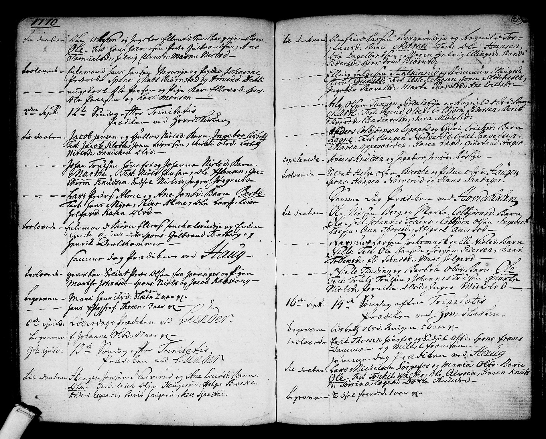 Norderhov kirkebøker, AV/SAKO-A-237/F/Fa/L0004: Parish register (official) no. 4, 1758-1774, p. 215