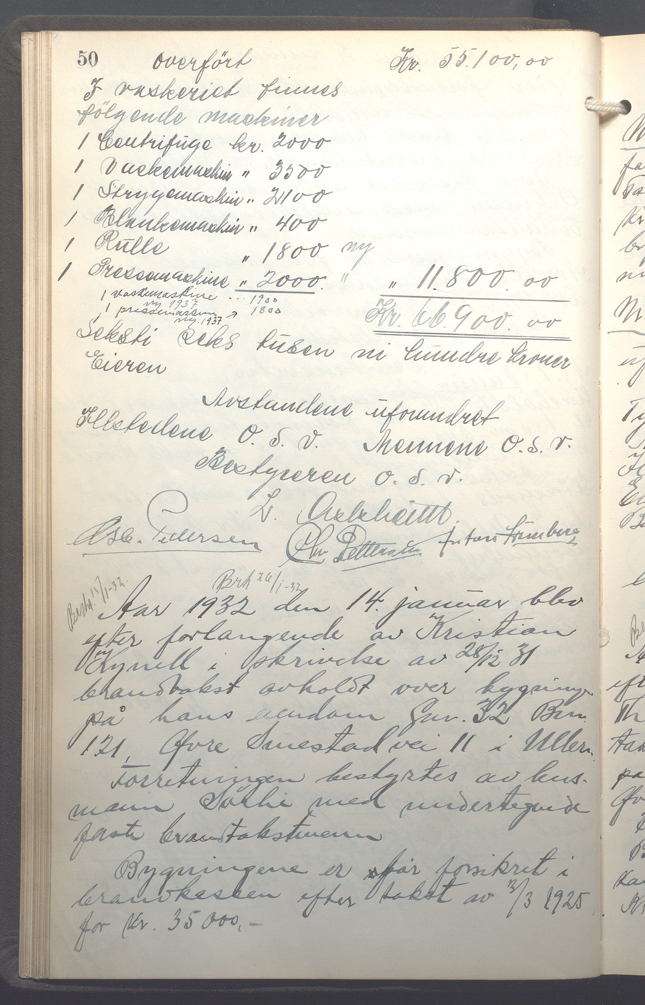 Lensmennene i Aker, OBA/A-10133/F/Fb/L0004: Branntakstprotokoll, 1931-1937, p. 50