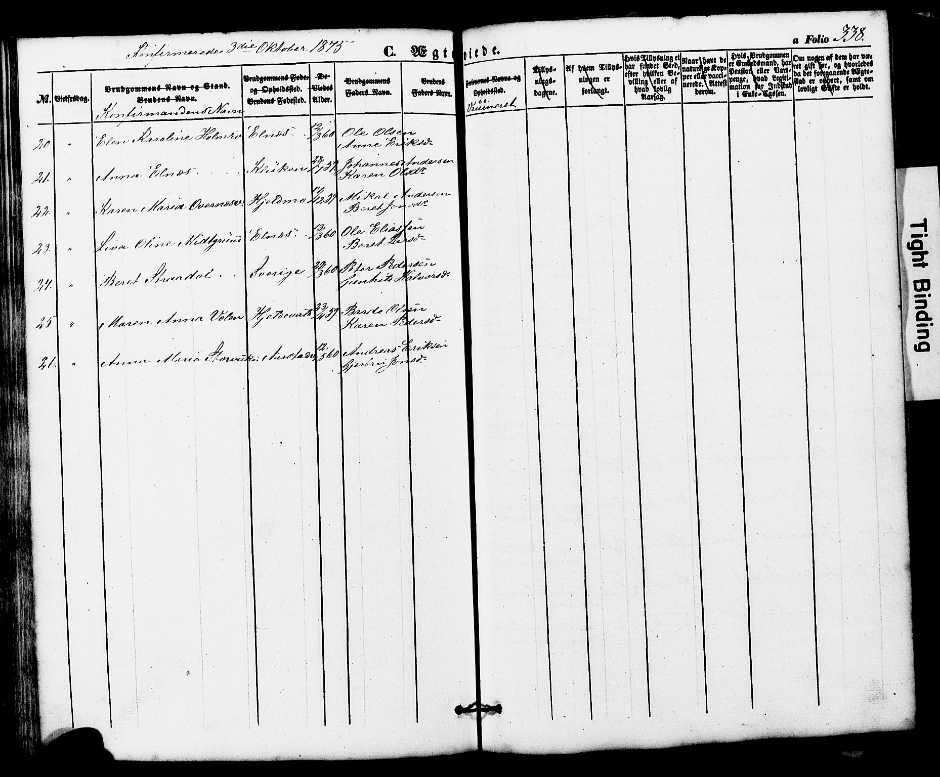 Ministerialprotokoller, klokkerbøker og fødselsregistre - Nord-Trøndelag, SAT/A-1458/724/L0268: Parish register (copy) no. 724C04, 1846-1878, p. 338
