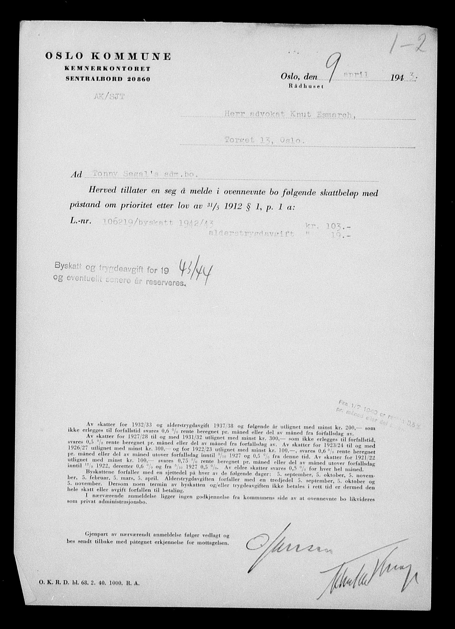 Justisdepartementet, Tilbakeføringskontoret for inndratte formuer, RA/S-1564/H/Hc/Hcc/L0979: --, 1945-1947, p. 589