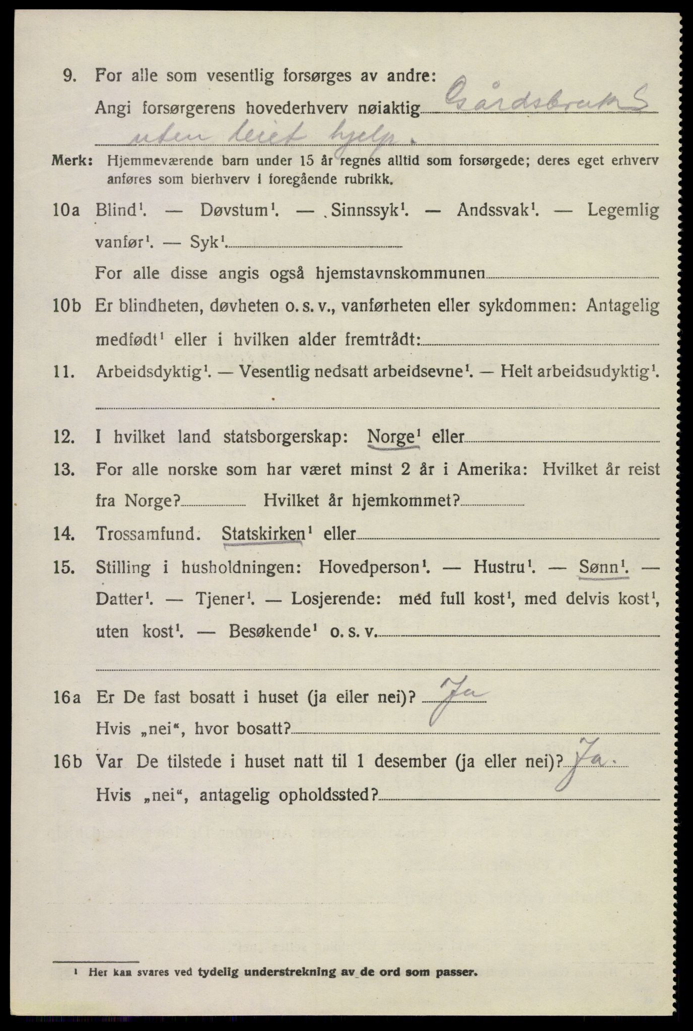 SAKO, 1920 census for Sem, 1920, p. 7520