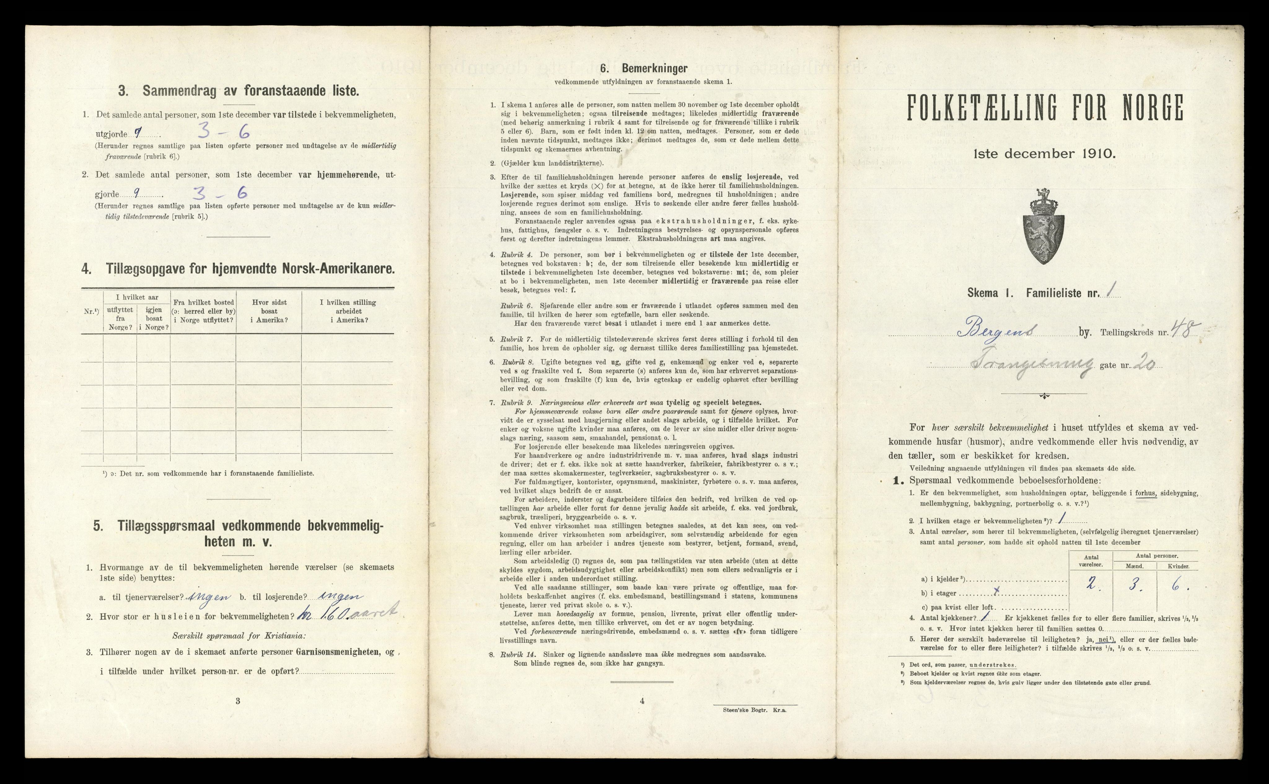 RA, 1910 census for Bergen, 1910, p. 16851
