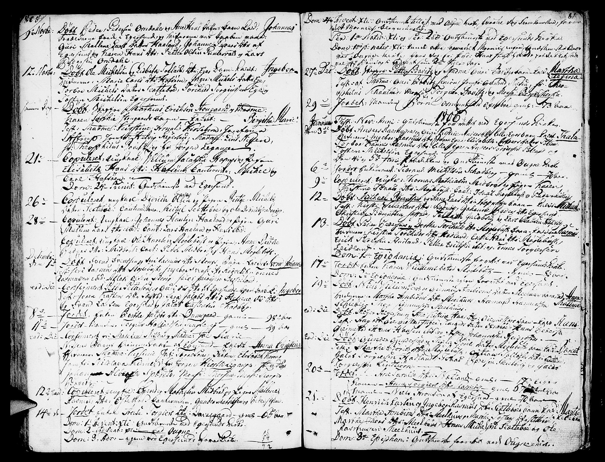Eigersund sokneprestkontor, SAST/A-101807/S08/L0005: Parish register (official) no. A 5 /1, 1790-1808, p. 81