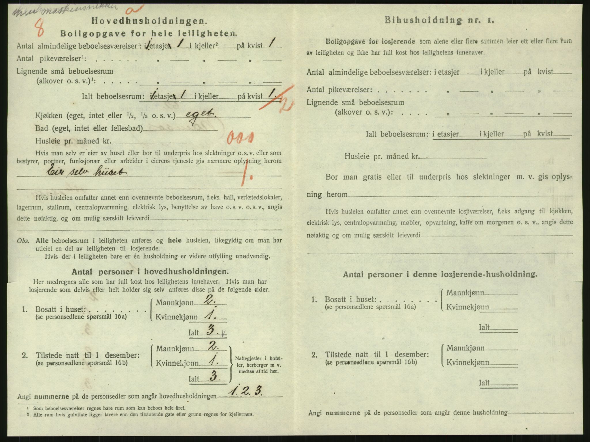 SAT, 1920 census for Namsos, 1920, p. 2014