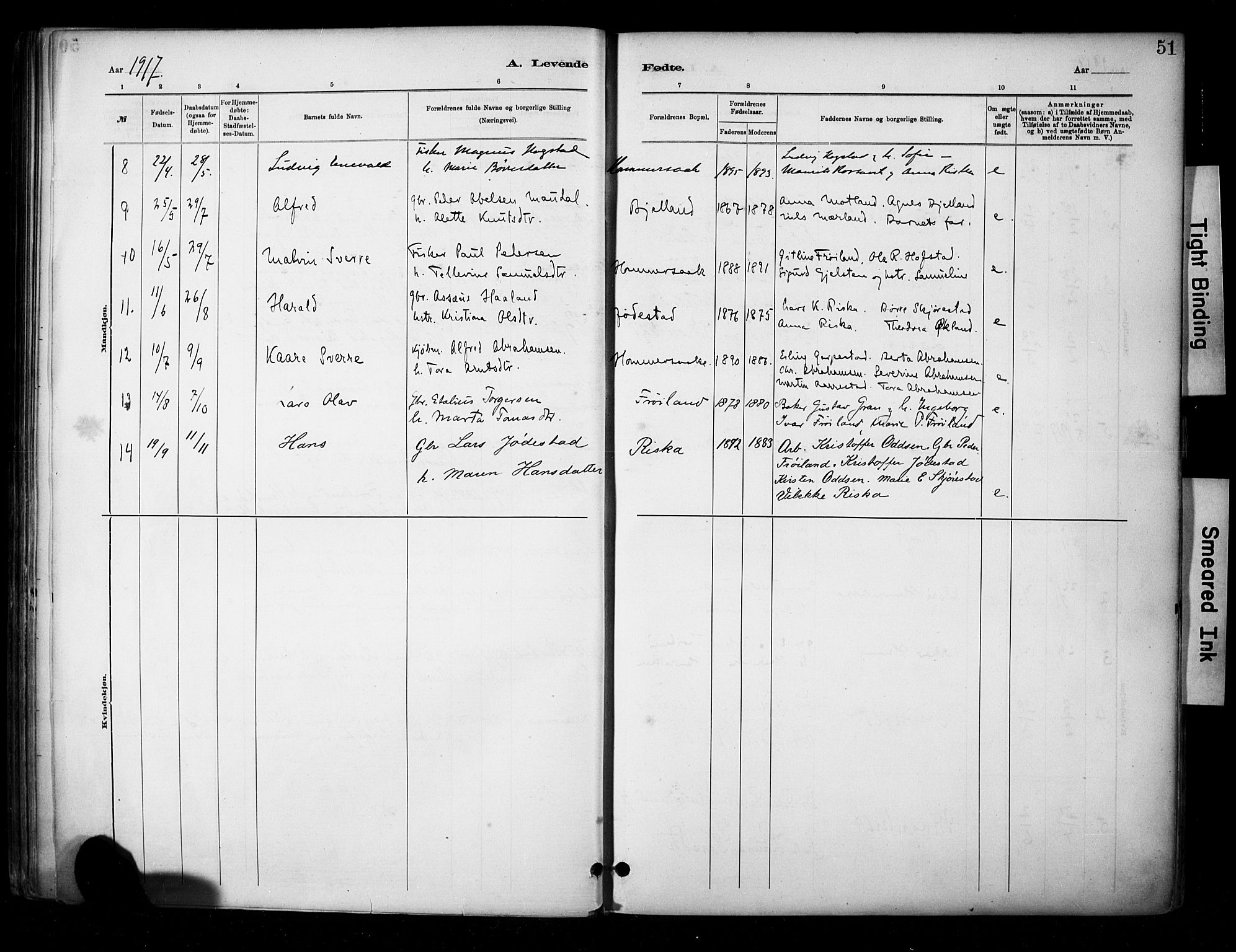 Hetland sokneprestkontor, AV/SAST-A-101826/30/30BA/L0010: Parish register (official) no. A 10, 1882-1925, p. 51