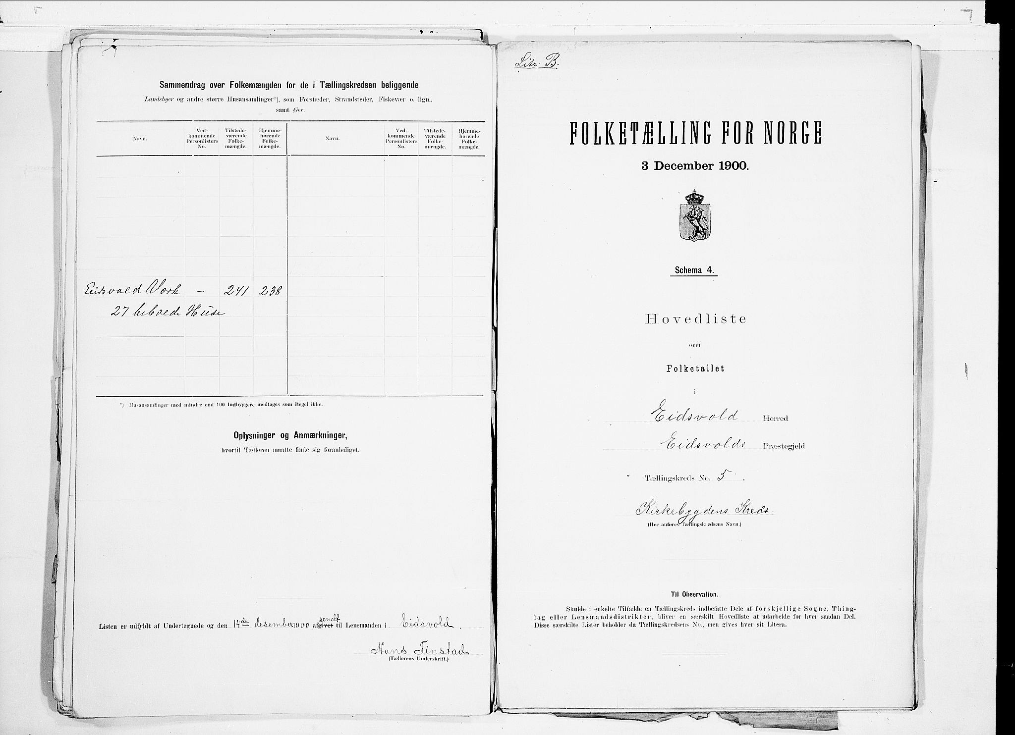 SAO, 1900 census for Eidsvoll, 1900, p. 31