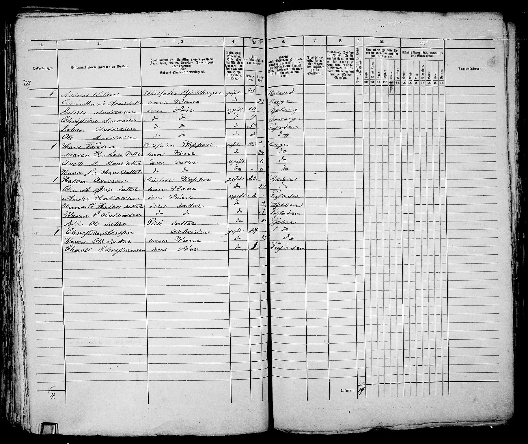 RA, 1865 census for Fredrikstad/Fredrikstad, 1865, p. 549