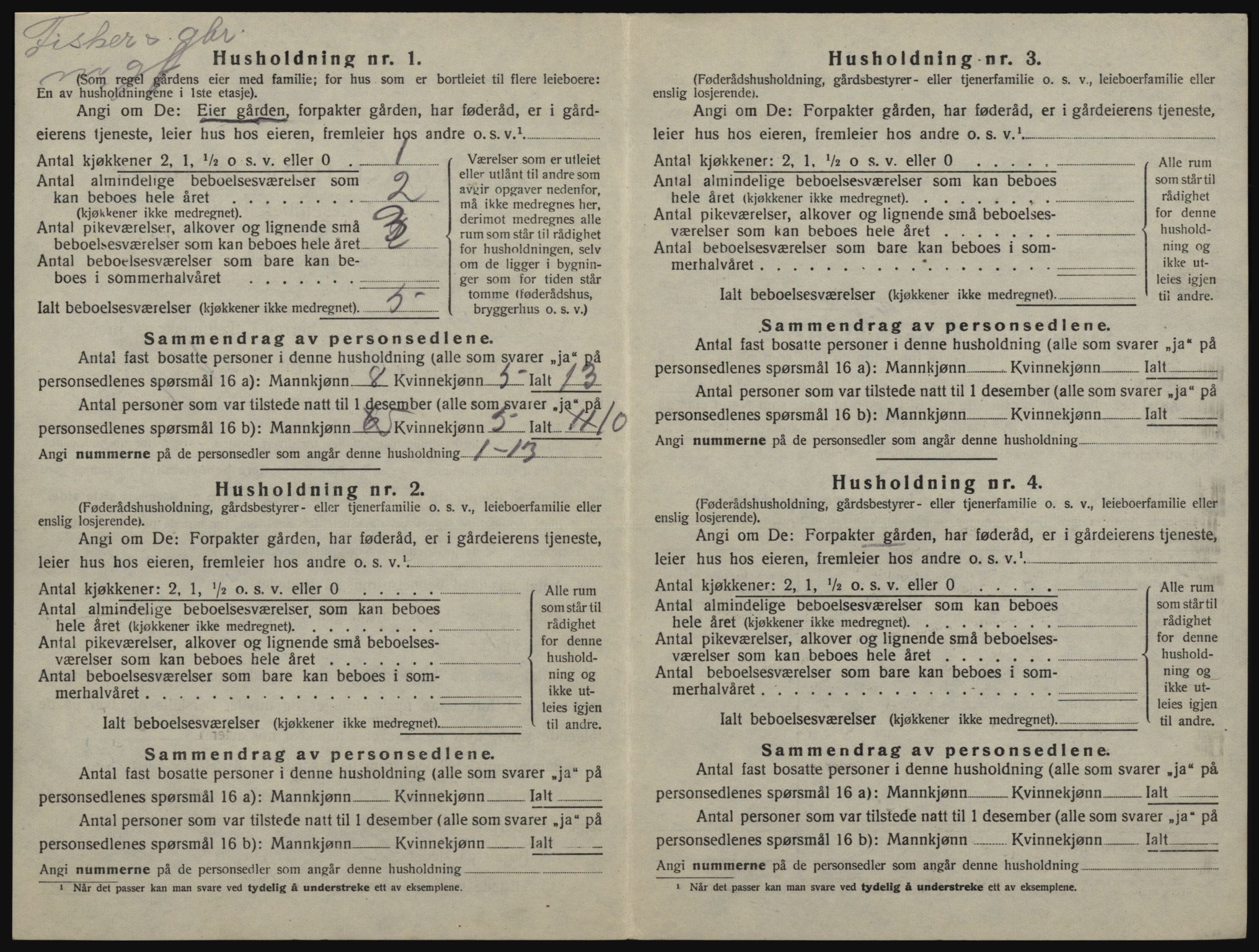 SATØ, 1920 census for Sørfjord, 1920, p. 84