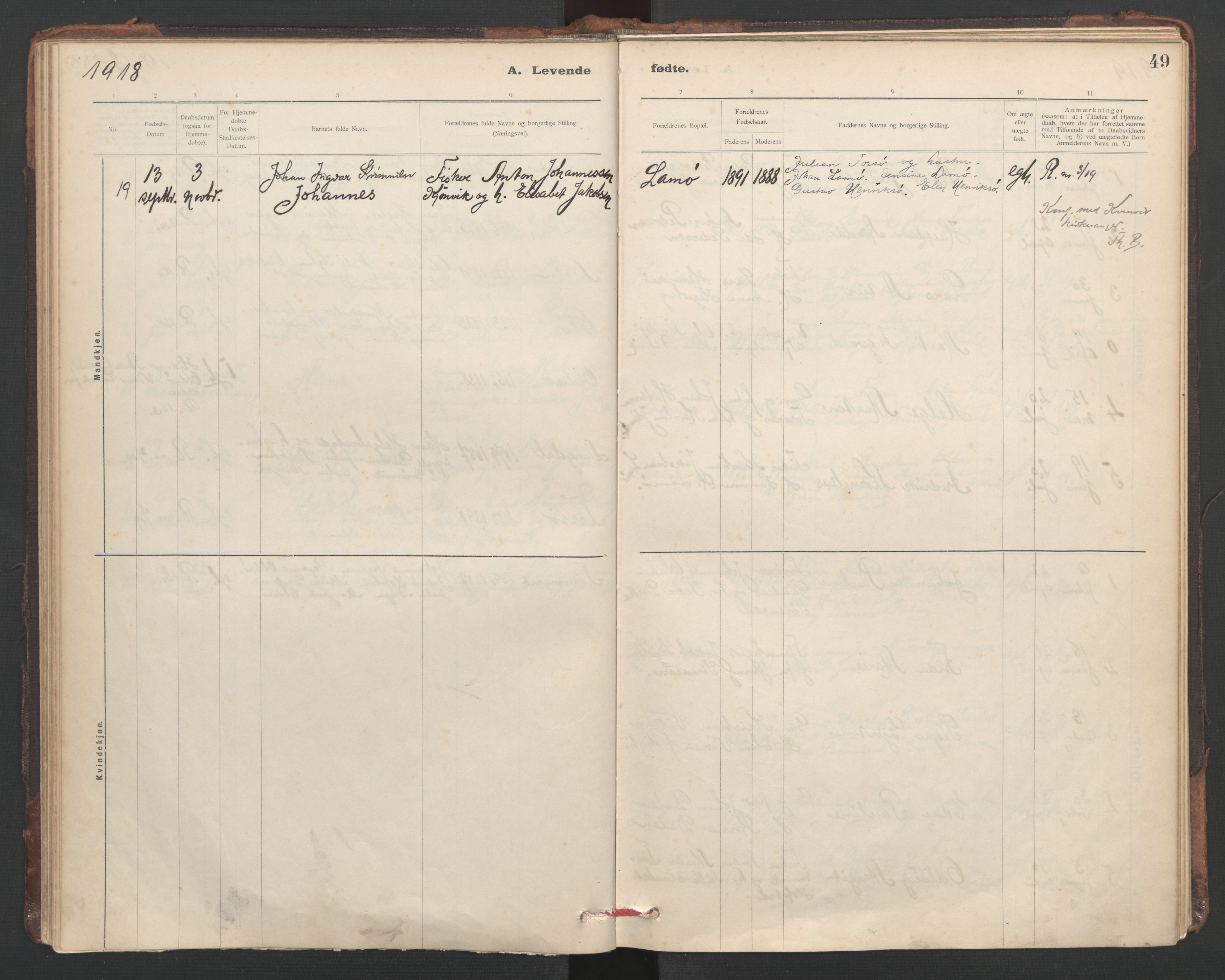 Ministerialprotokoller, klokkerbøker og fødselsregistre - Sør-Trøndelag, SAT/A-1456/635/L0552: Parish register (official) no. 635A02, 1899-1919, p. 49