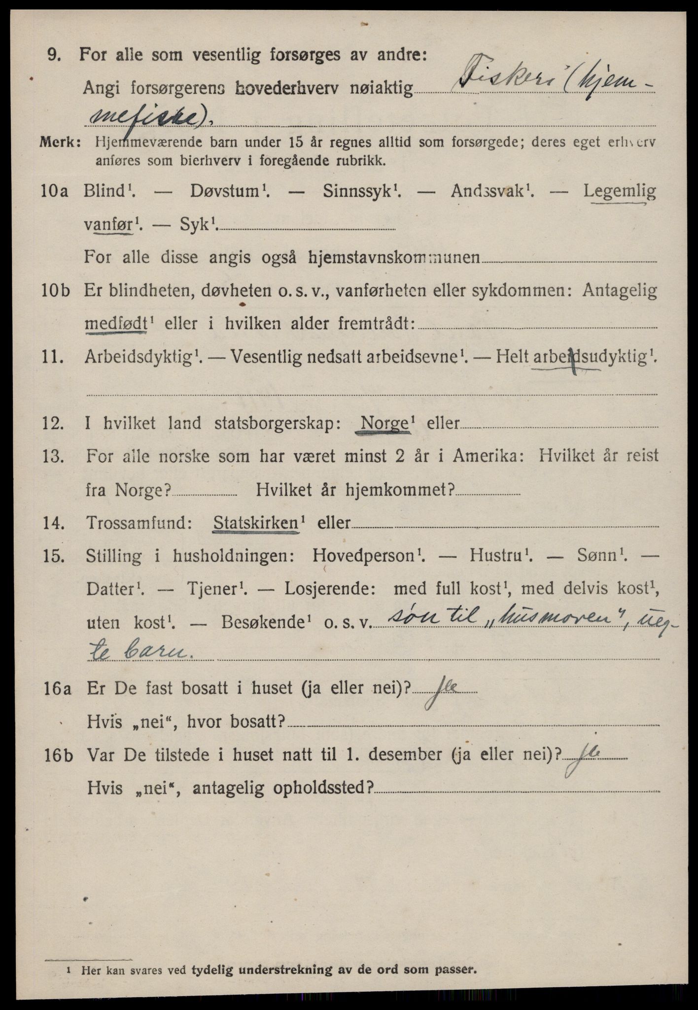 SAT, 1920 census for Aure, 1920, p. 4527