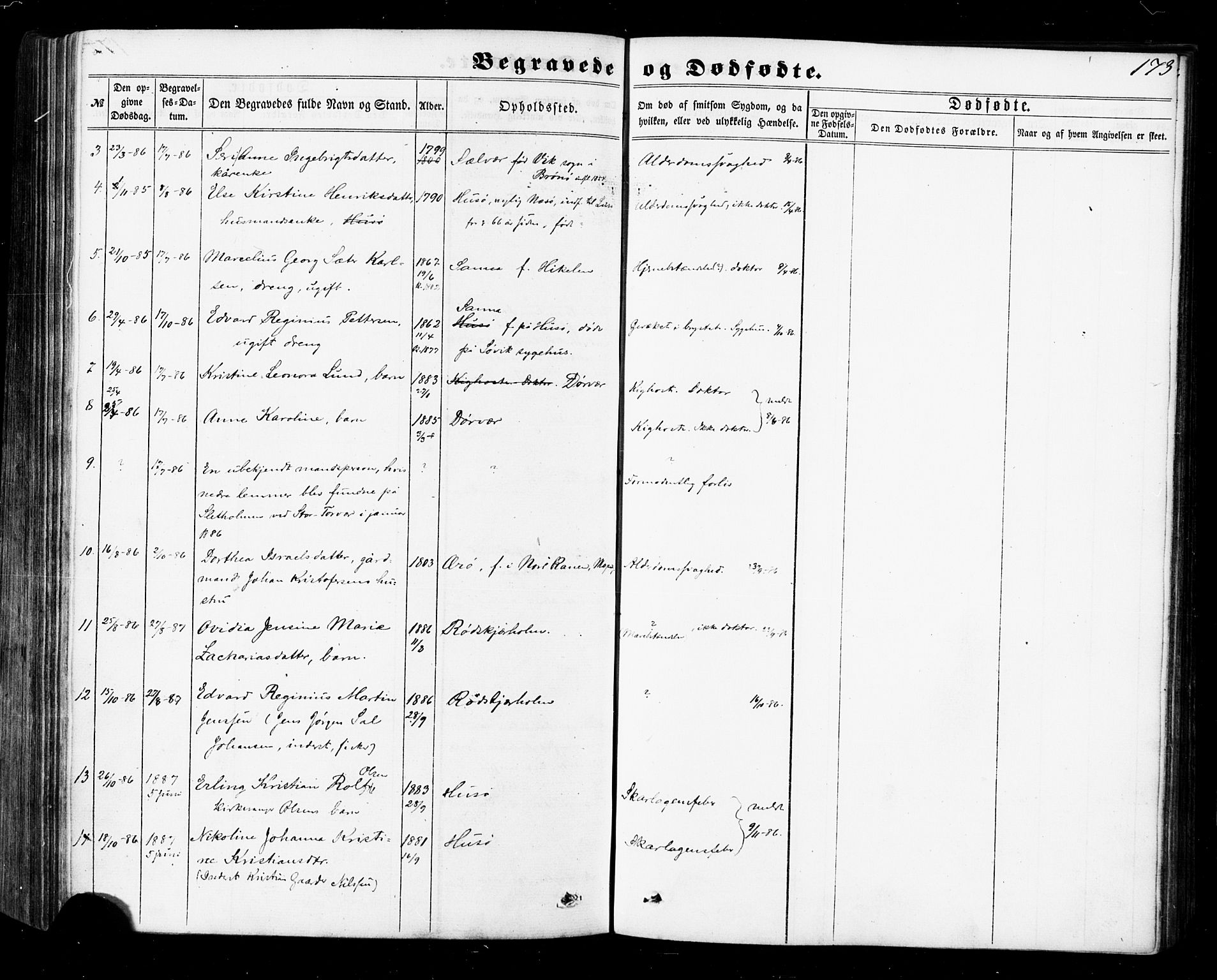 Ministerialprotokoller, klokkerbøker og fødselsregistre - Nordland, SAT/A-1459/840/L0579: Parish register (official) no. 840A01, 1863-1887, p. 173