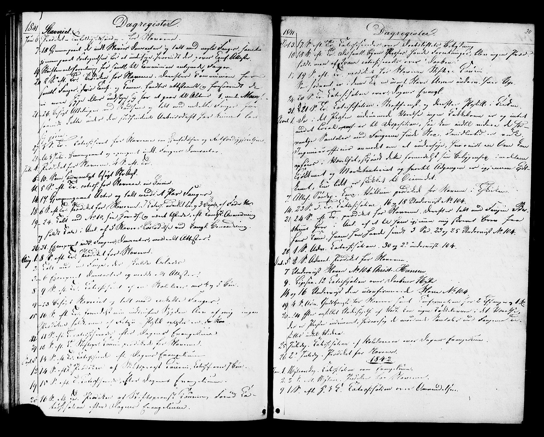 Ministerialprotokoller, klokkerbøker og fødselsregistre - Sør-Trøndelag, SAT/A-1456/624/L0481: Parish register (official) no. 624A02, 1841-1869, p. 30