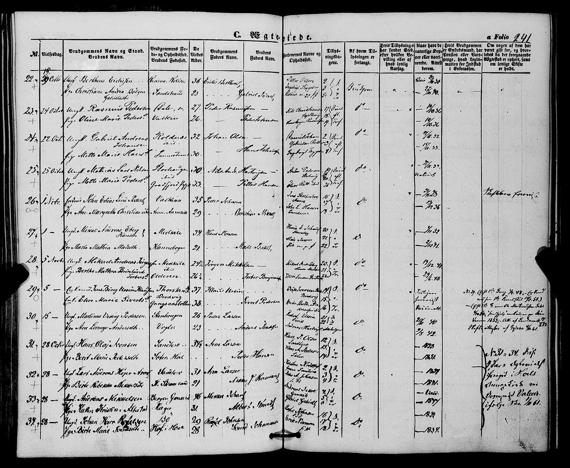 Trondenes sokneprestkontor, SATØ/S-1319/H/Ha/L0011kirke: Parish register (official) no. 11, 1853-1862, p. 241
