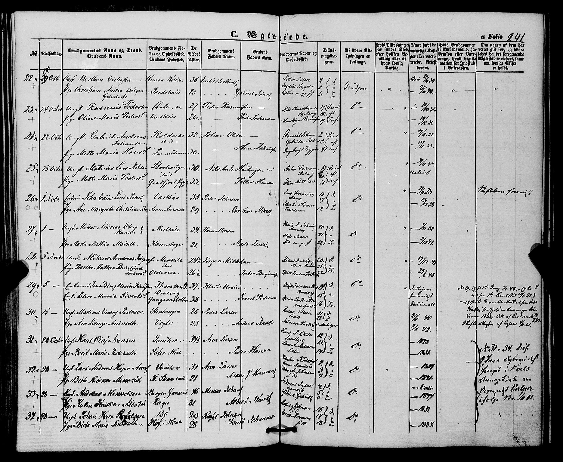 Trondenes sokneprestkontor, AV/SATØ-S-1319/H/Ha/L0011kirke: Parish register (official) no. 11, 1853-1862, p. 241