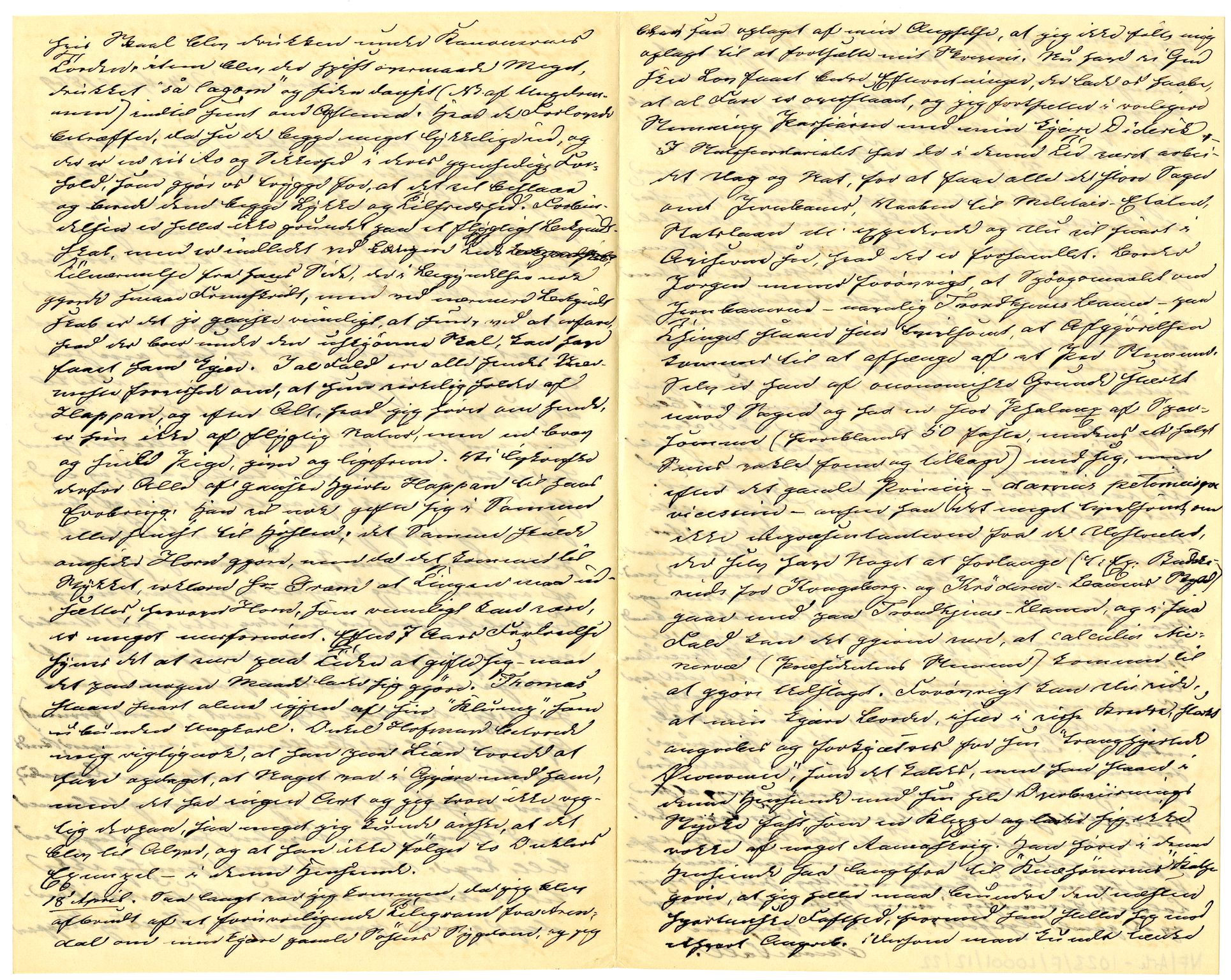 Diderik Maria Aalls brevsamling, NF/Ark-1023/F/L0001: D.M. Aalls brevsamling. A - B, 1738-1889, p. 129