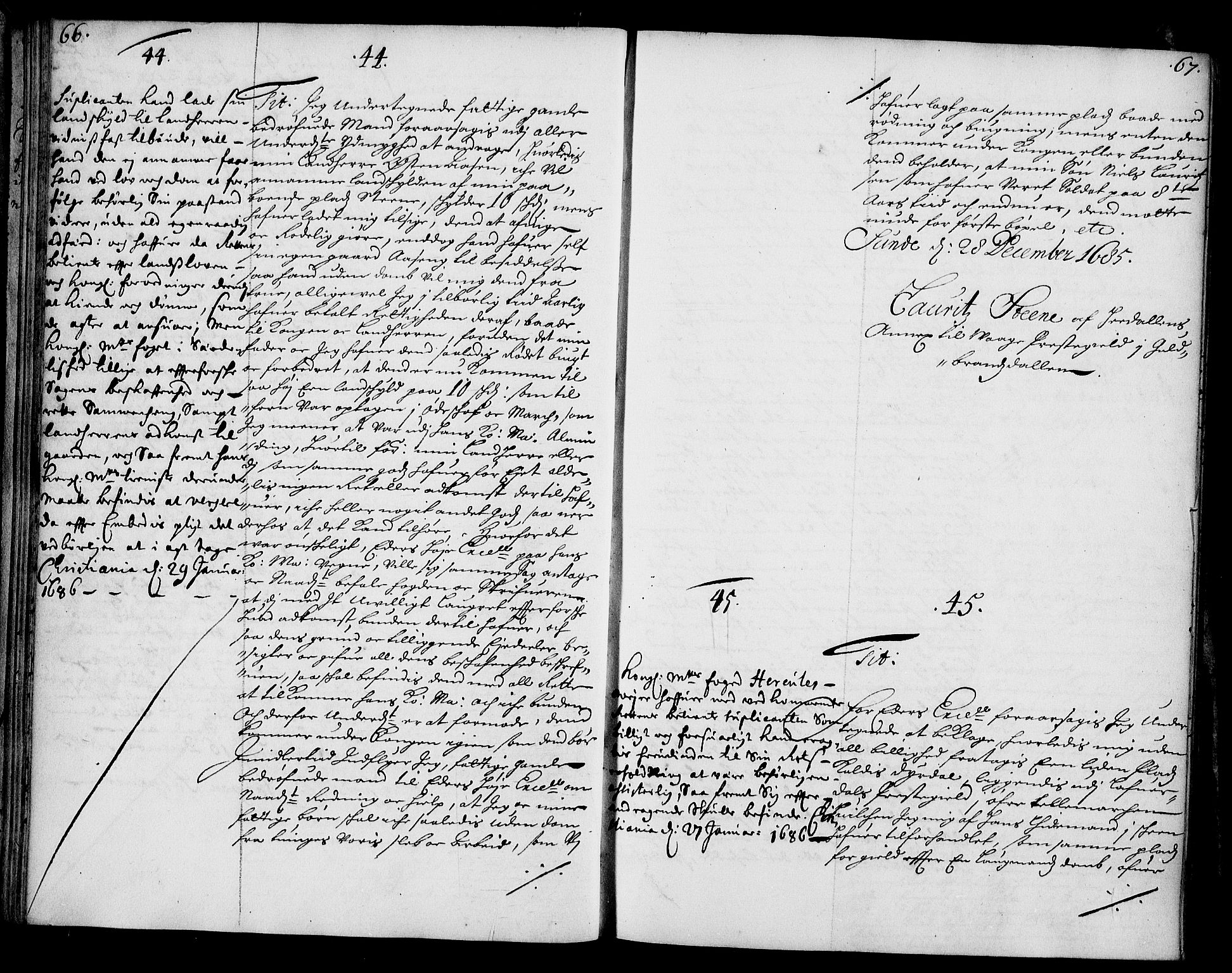 Stattholderembetet 1572-1771, AV/RA-EA-2870/Ae/L0002: Supplikasjons- og resolusjonsprotokoll, 1686, p. 66-67