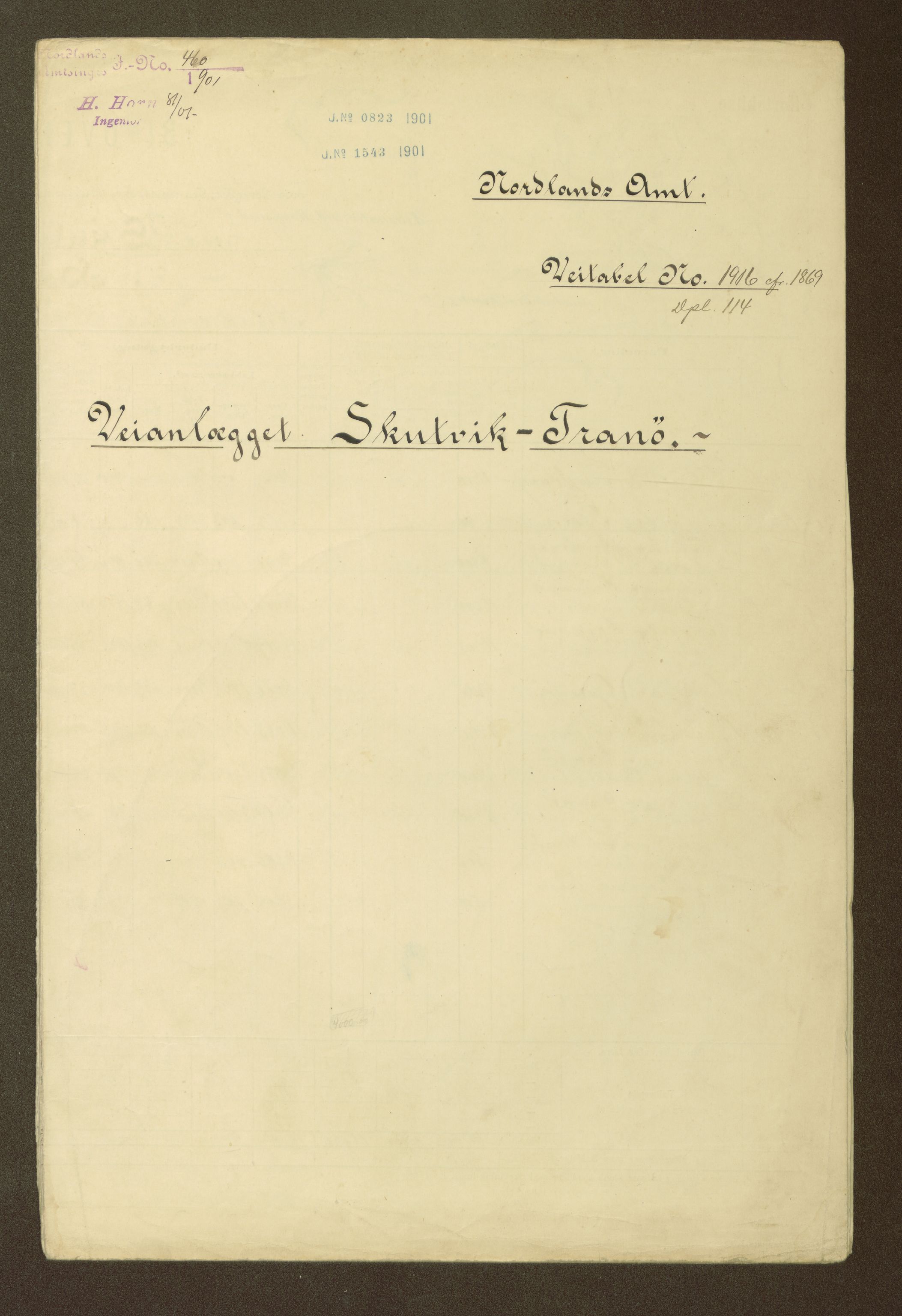 Nordland vegkontor, AV/SAT-A-4181/F/Fa/L0030: Hamarøy/Tysfjord, 1885-1948, p. 966