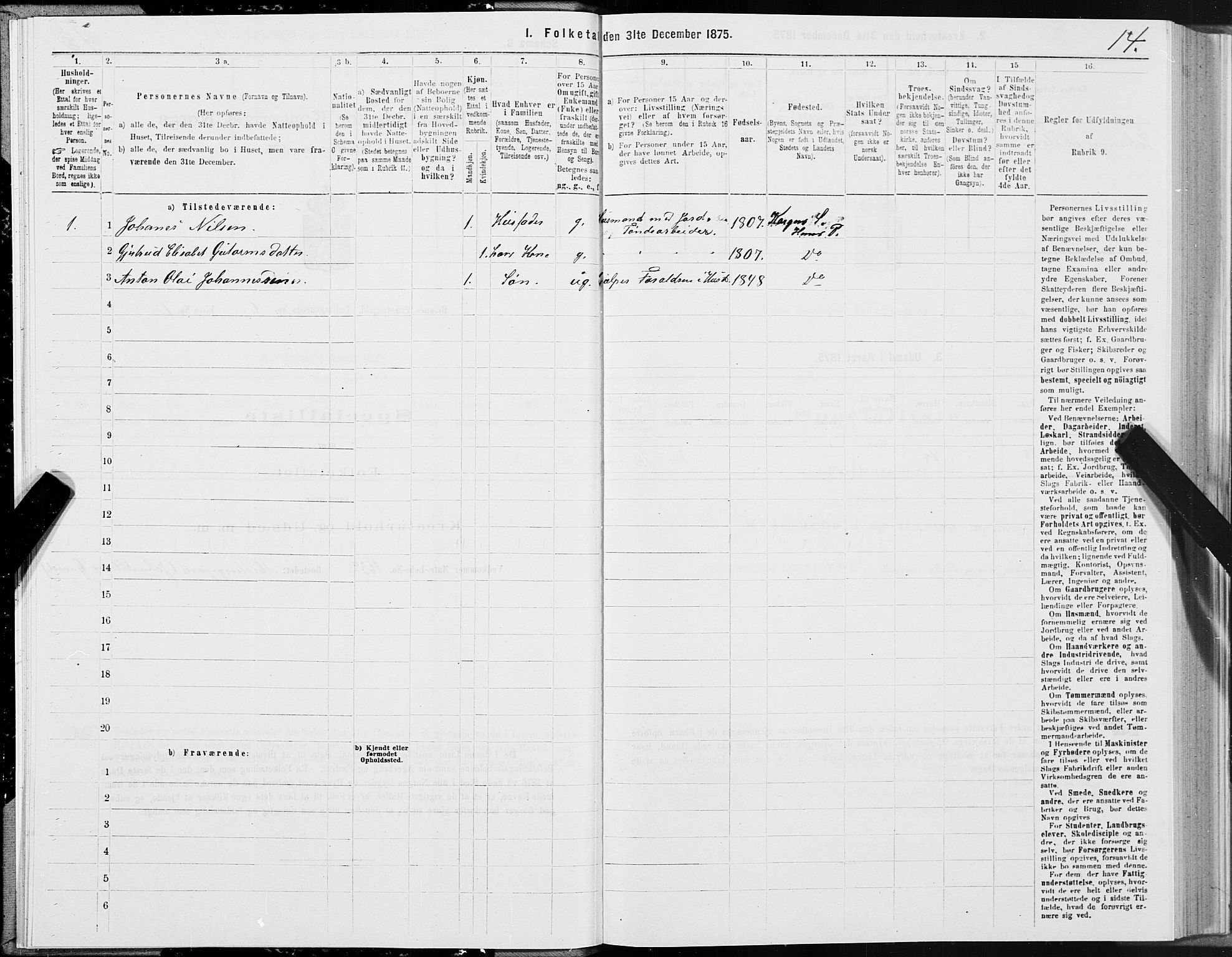 SAT, 1875 census for 1832P Hemnes, 1875, p. 4014