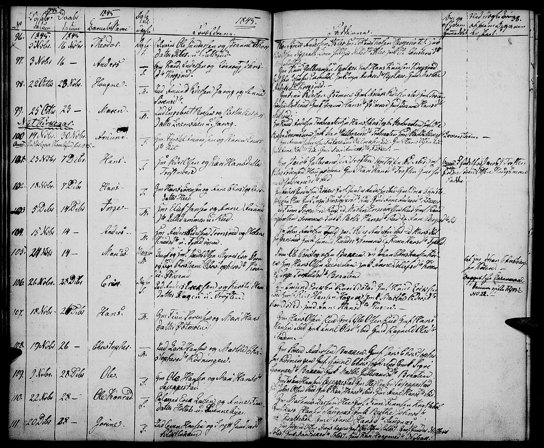 Nord-Odal prestekontor, AV/SAH-PREST-032/H/Ha/Haa/L0002: Parish register (official) no. 2, 1839-1850, p. 38