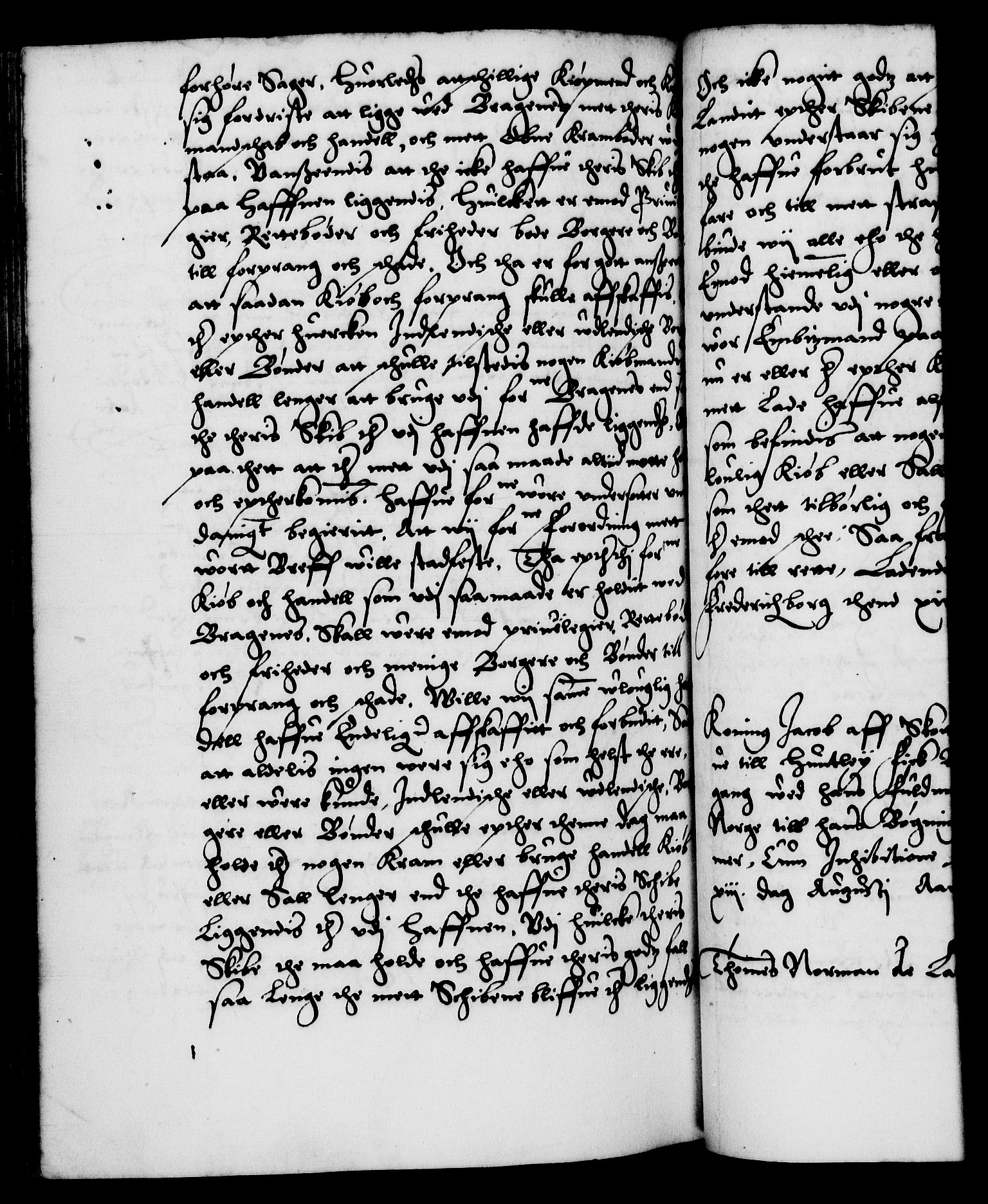 Danske Kanselli 1572-1799, RA/EA-3023/F/Fc/Fca/Fcaa/L0001: Norske registre (mikrofilm), 1572-1588, p. 557b