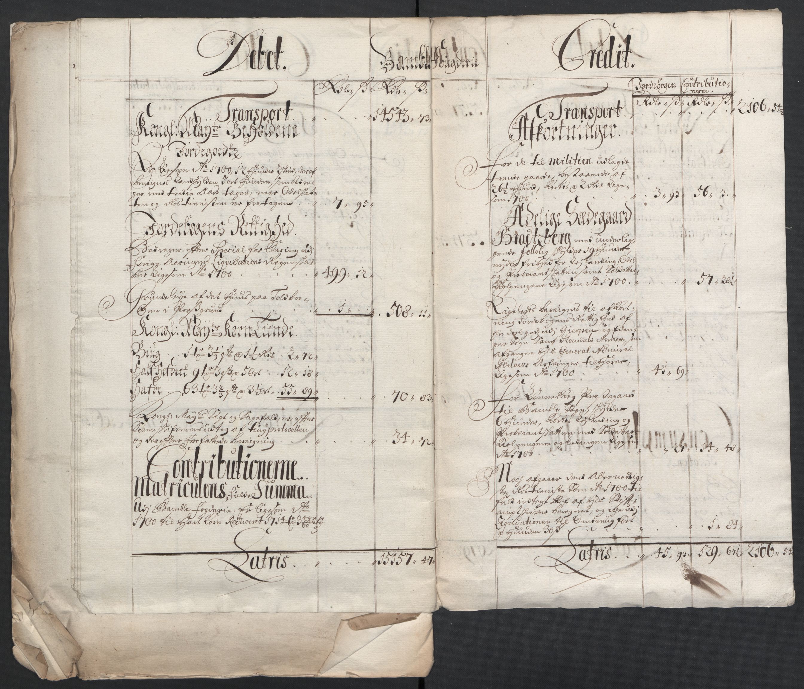 Rentekammeret inntil 1814, Reviderte regnskaper, Fogderegnskap, AV/RA-EA-4092/R36/L2105: Fogderegnskap Øvre og Nedre Telemark og Bamble, 1701, p. 20