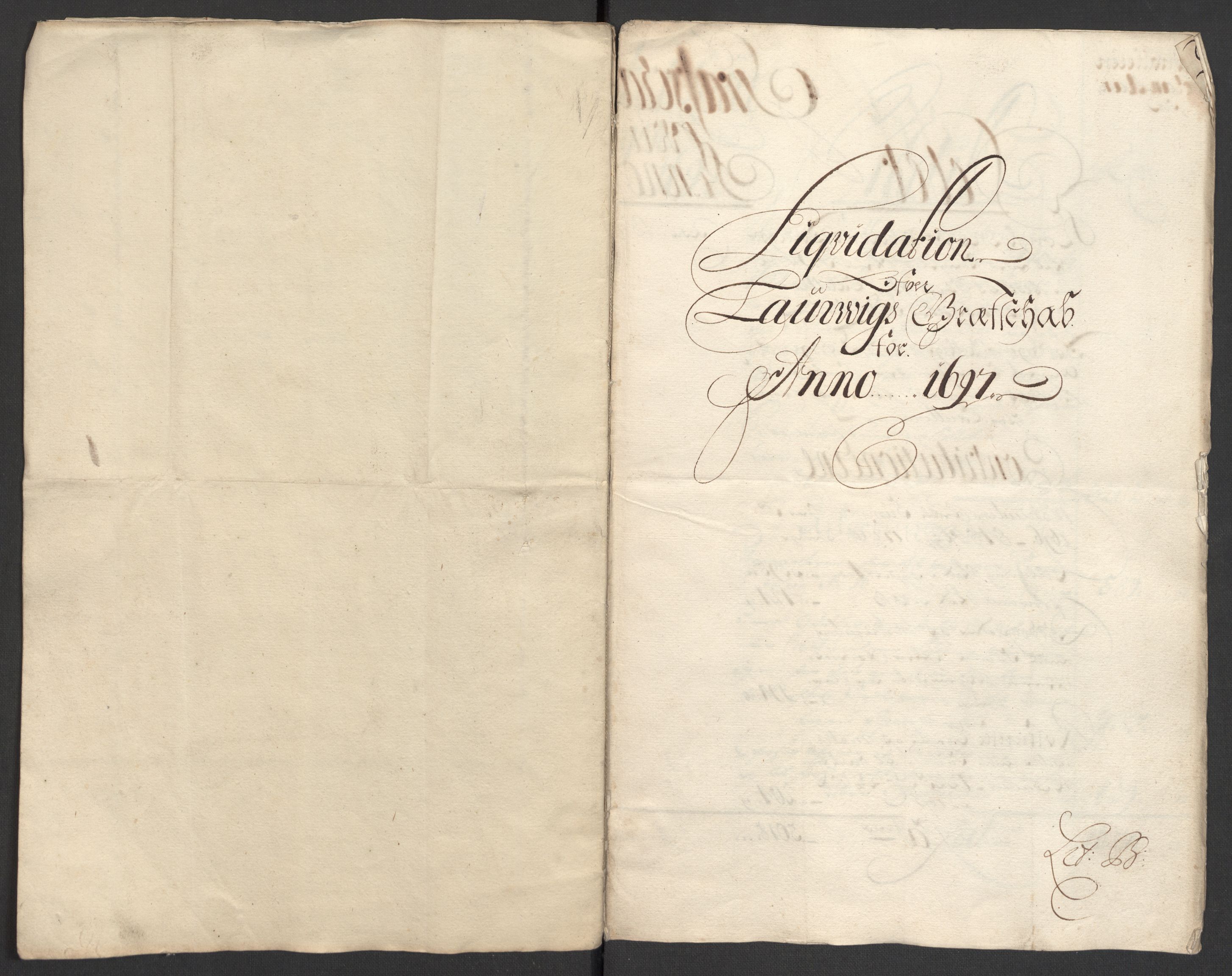 Rentekammeret inntil 1814, Reviderte regnskaper, Fogderegnskap, AV/RA-EA-4092/R33/L1975: Fogderegnskap Larvik grevskap, 1696-1697, p. 11