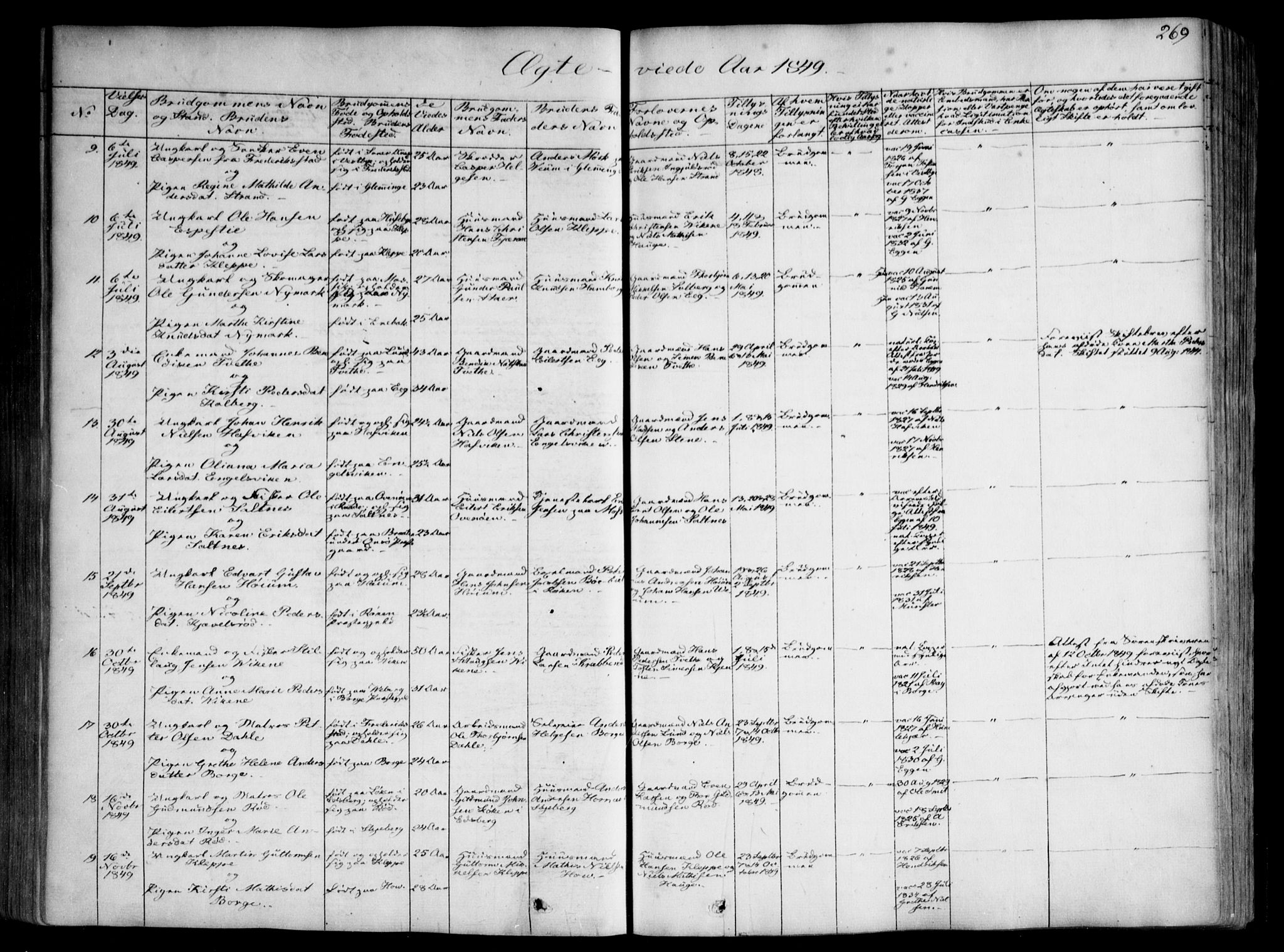 Onsøy prestekontor Kirkebøker, AV/SAO-A-10914/F/Fa/L0003: Parish register (official) no. I 3, 1841-1860, p. 269