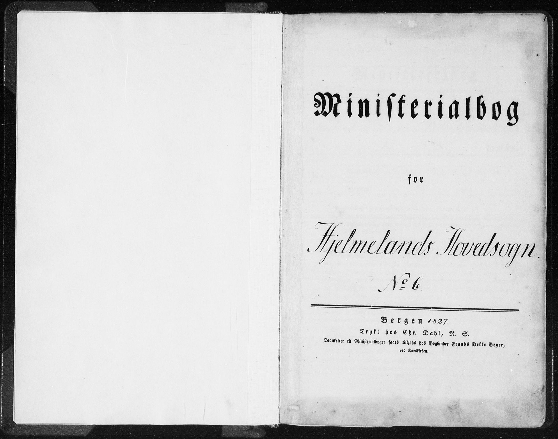 Hjelmeland sokneprestkontor, SAST/A-101843/01/IV/L0006: Parish register (official) no. A 6, 1834-1845, p. 1