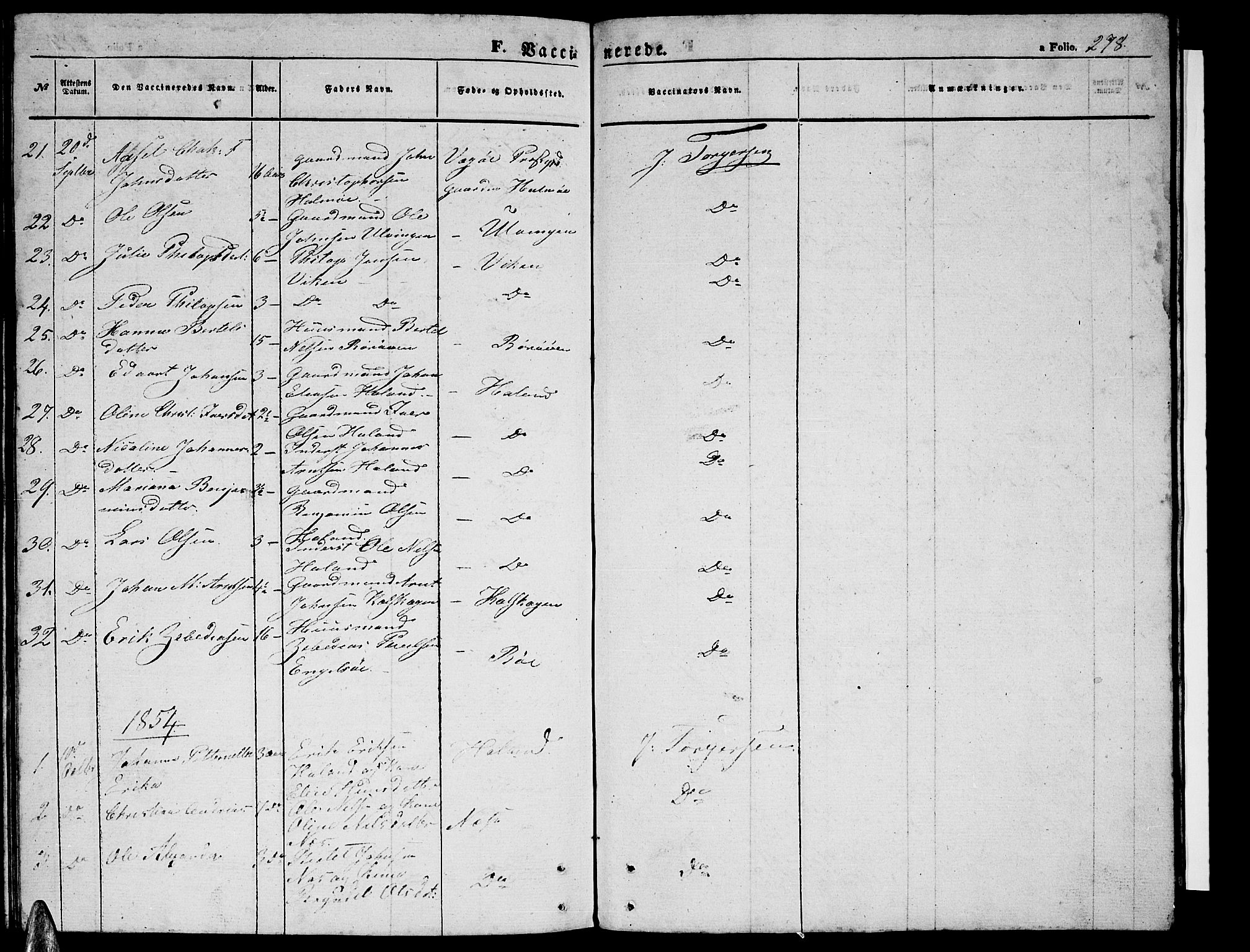 Ministerialprotokoller, klokkerbøker og fødselsregistre - Nordland, AV/SAT-A-1459/816/L0251: Parish register (copy) no. 816C01, 1852-1870, p. 278