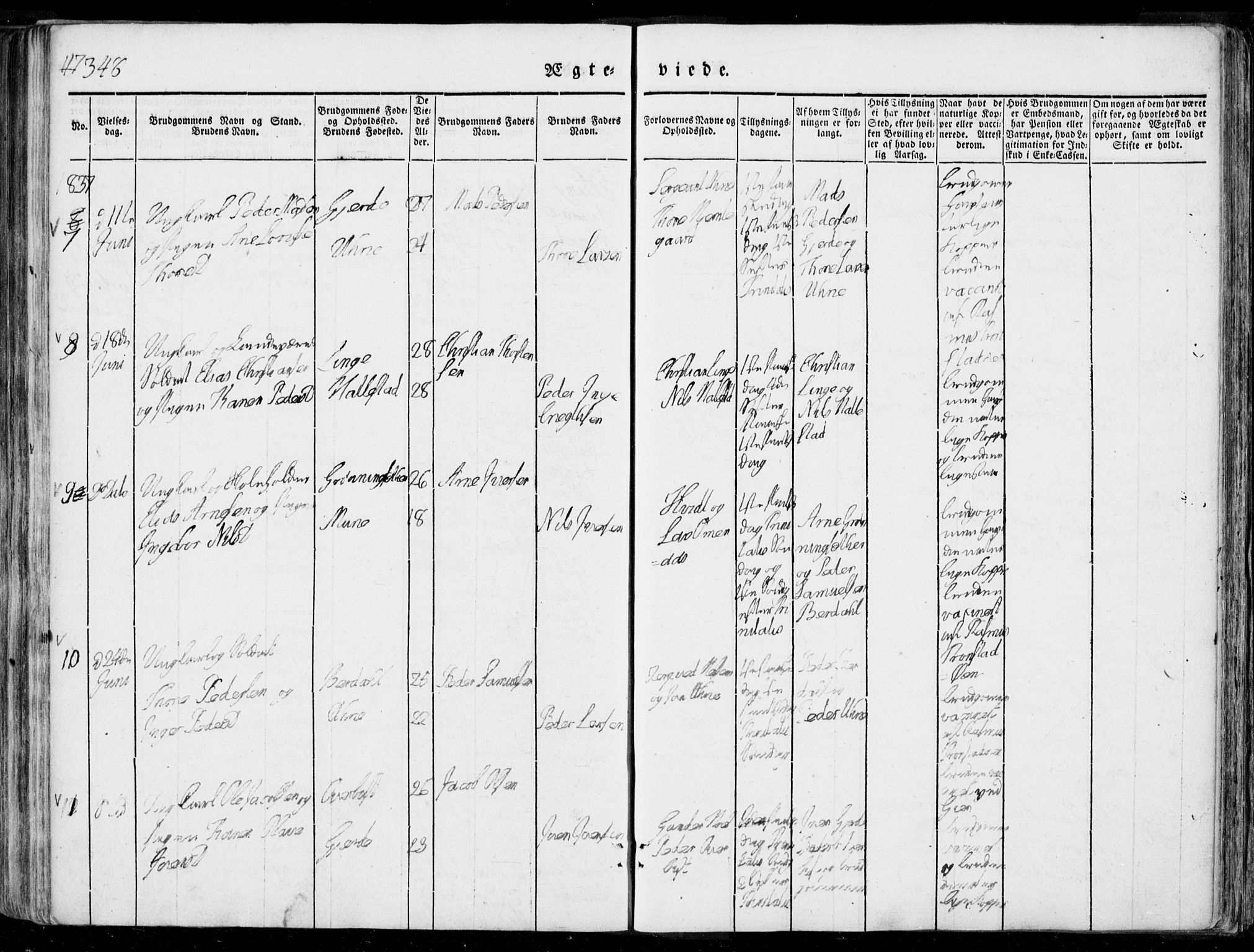 Ministerialprotokoller, klokkerbøker og fødselsregistre - Møre og Romsdal, AV/SAT-A-1454/519/L0248: Parish register (official) no. 519A07, 1829-1860, p. 348