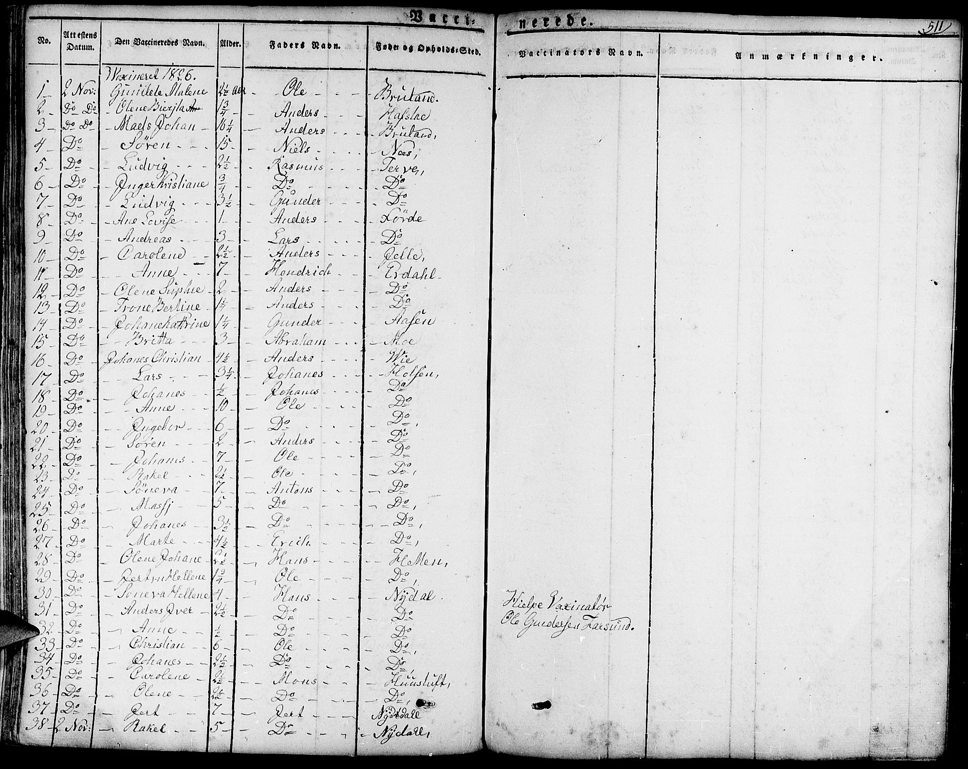 Førde sokneprestembete, SAB/A-79901/H/Haa/Haaa/L0006: Parish register (official) no. A 6, 1821-1842, p. 511
