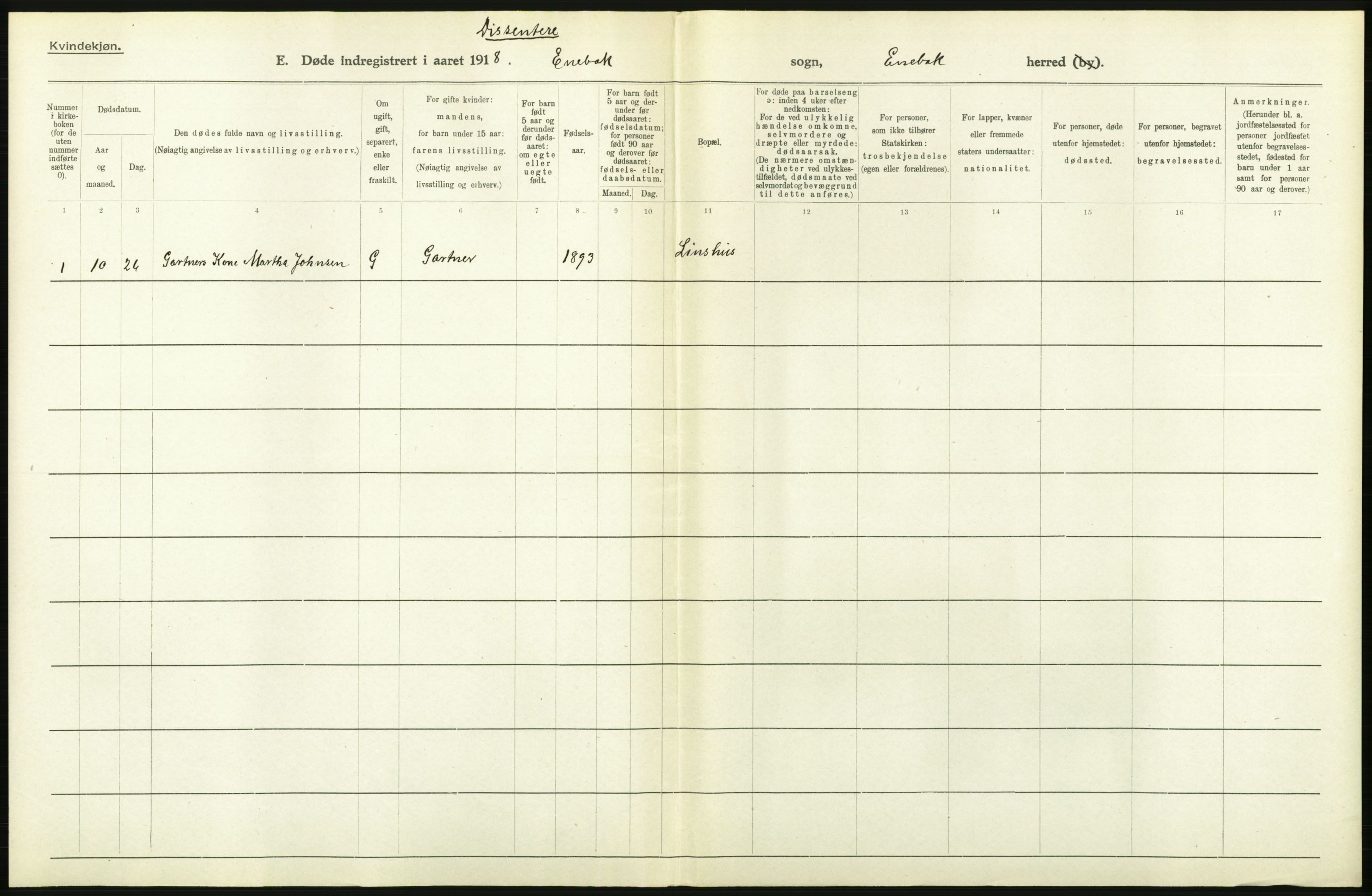 Statistisk sentralbyrå, Sosiodemografiske emner, Befolkning, AV/RA-S-2228/D/Df/Dfb/Dfbh/L0006: Akershus fylke: Døde. Bygder og byer., 1918, p. 542