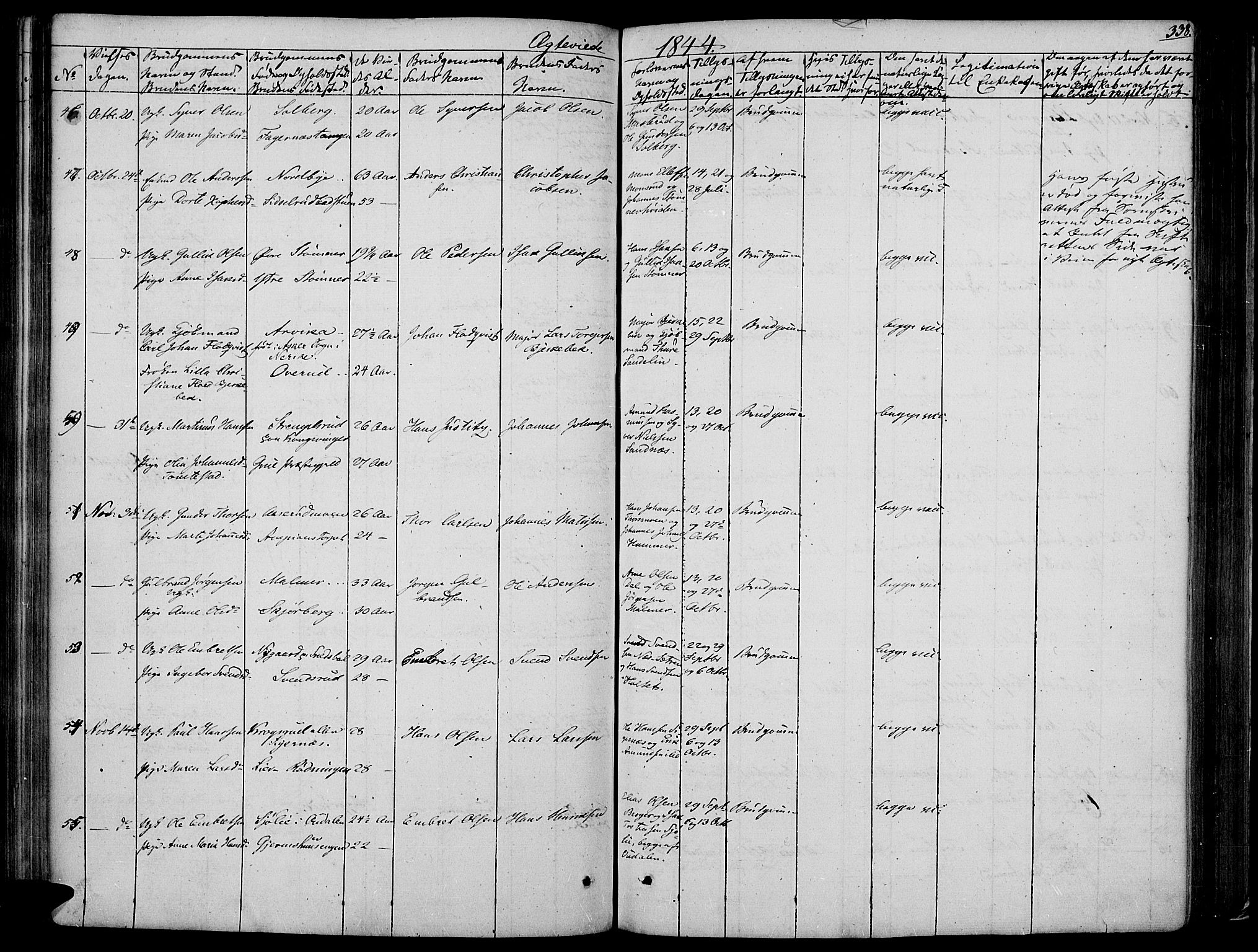 Vinger prestekontor, AV/SAH-PREST-024/H/Ha/Haa/L0008: Parish register (official) no. 8, 1839-1847, p. 338