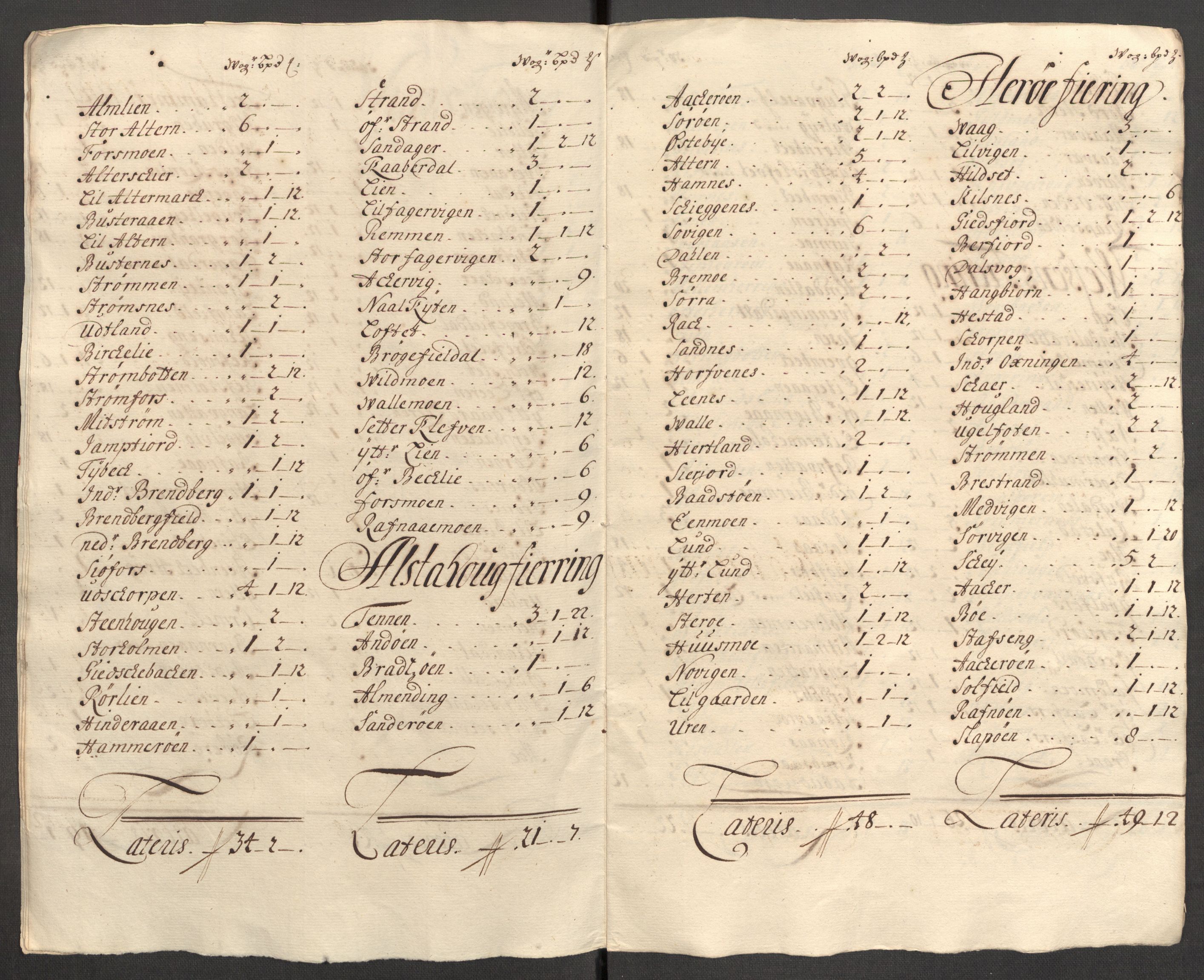 Rentekammeret inntil 1814, Reviderte regnskaper, Fogderegnskap, AV/RA-EA-4092/R65/L4511: Fogderegnskap Helgeland, 1710-1711, p. 323