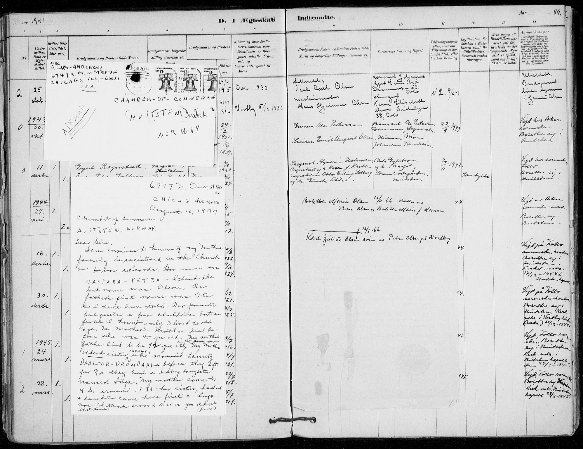 Vestby prestekontor Kirkebøker, SAO/A-10893/F/Fd/L0001: Parish register (official) no. IV 1, 1878-1945, p. 89