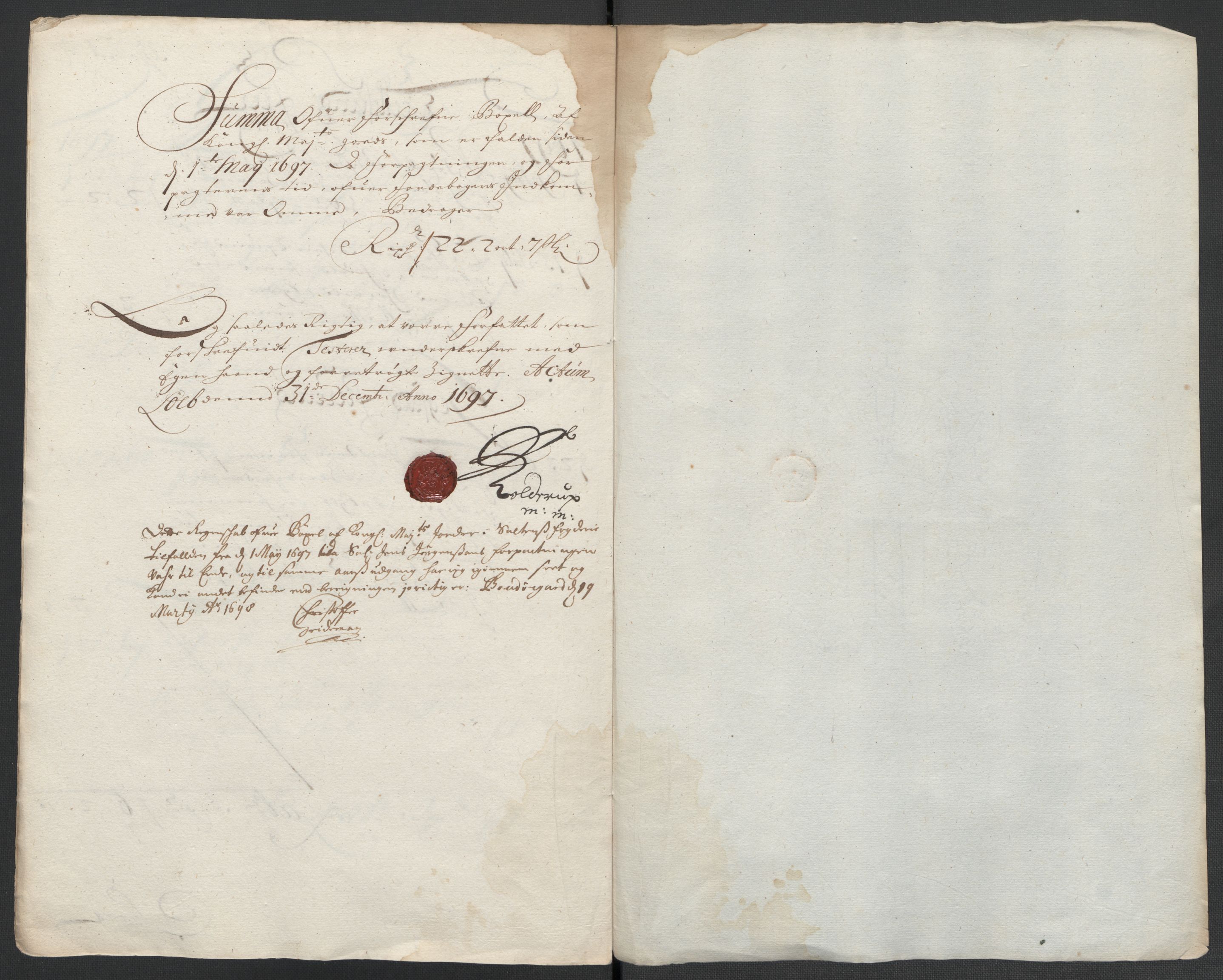 Rentekammeret inntil 1814, Reviderte regnskaper, Fogderegnskap, RA/EA-4092/R66/L4579: Fogderegnskap Salten, 1697-1700, p. 123
