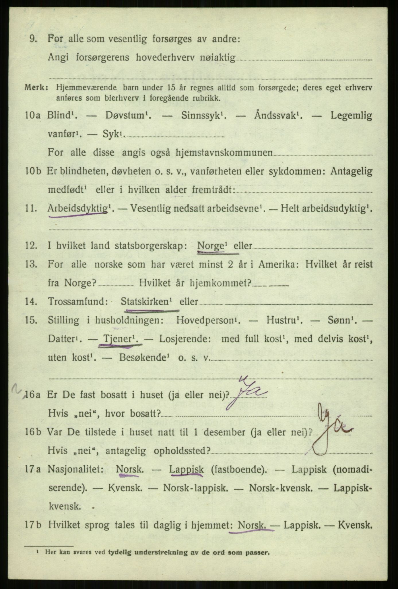 SATØ, 1920 census for Karlsøy, 1920, p. 5499